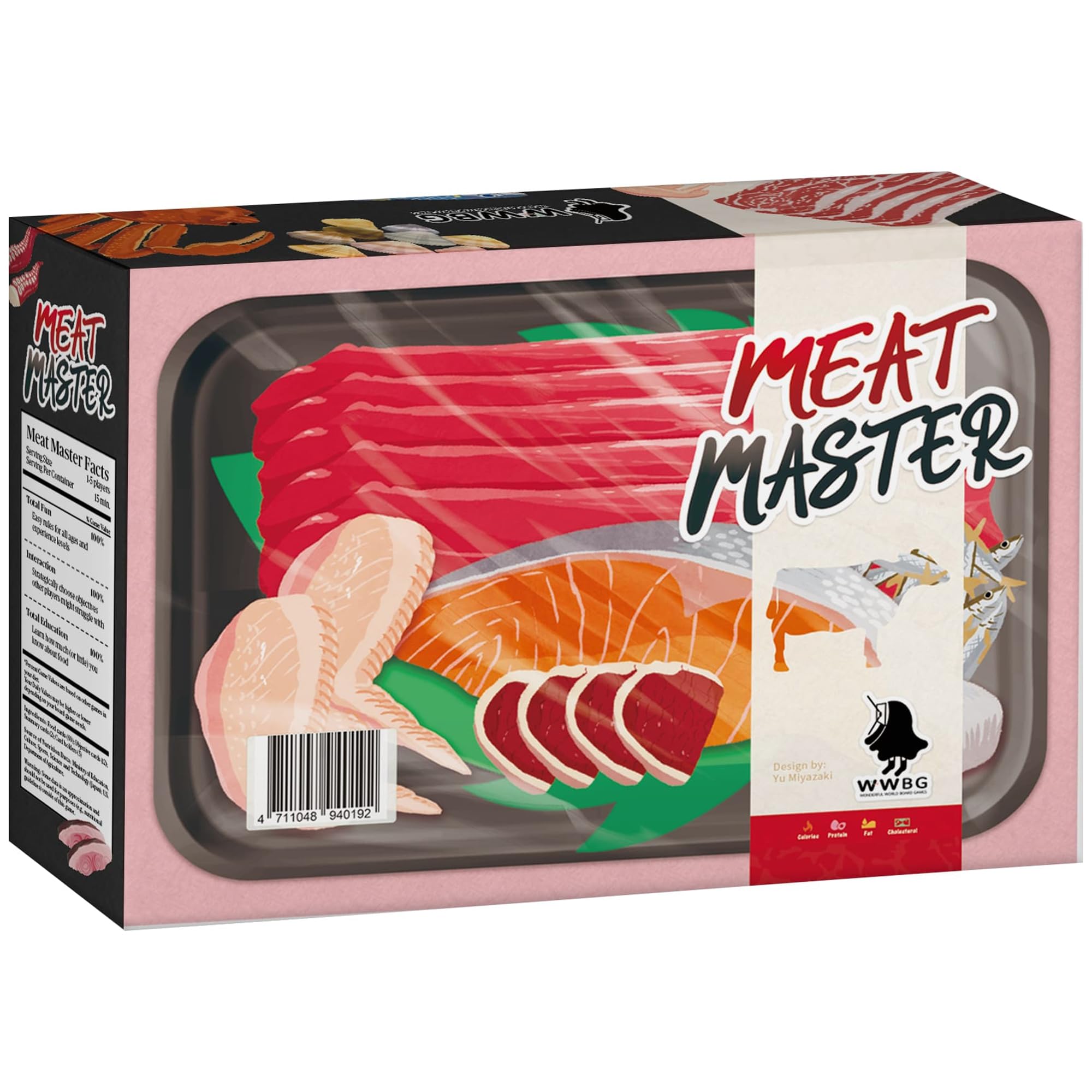 Wonderful World: Meat Master - Trivia Party Card Game, Educational Nutrition & Food Based Topics, Fun Competitive Play, Family & Kids 8+, 1-5 Players