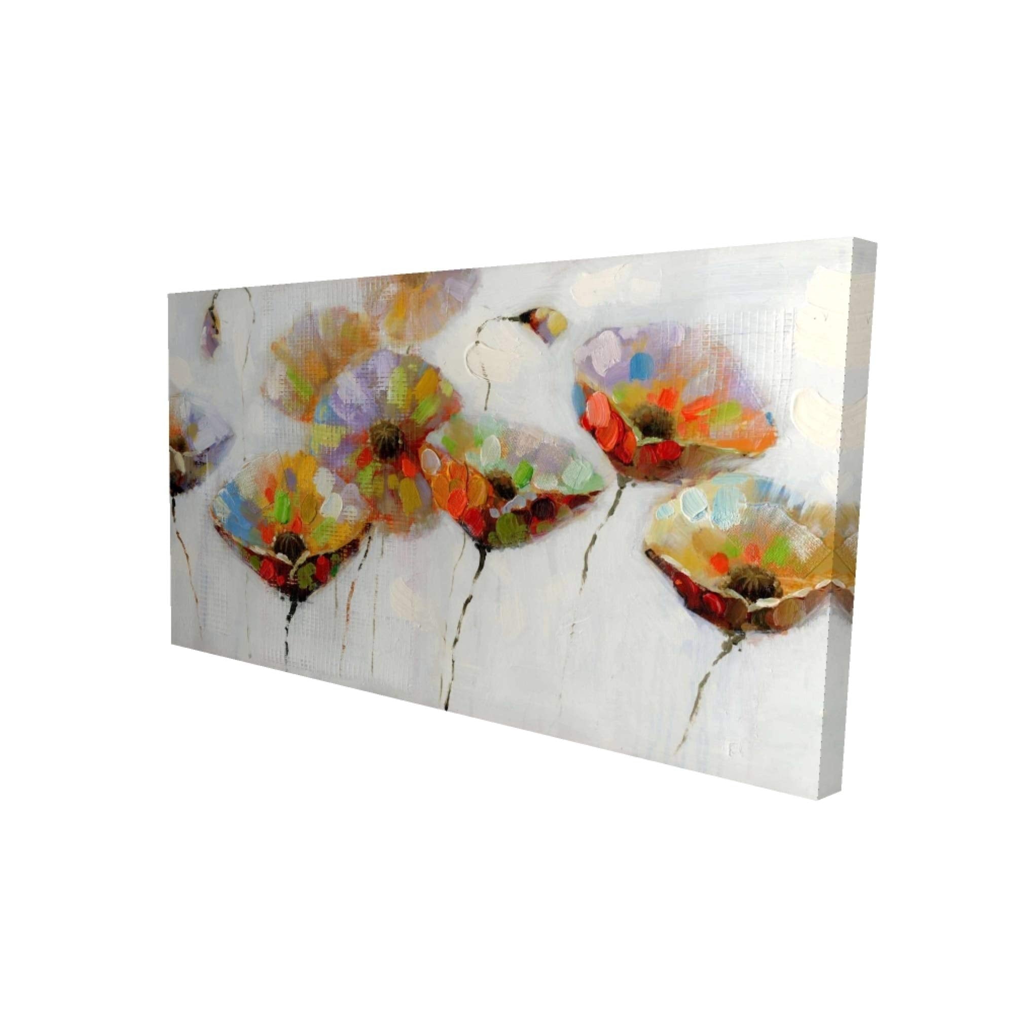 COLOR DOTTED FLOWERS - Print on canvas by Begin Edition