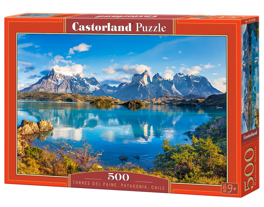 Bridge Toys - Castorland, 500 Piece Jigsaw Puzzle, Torres Del Paine, Patagonia