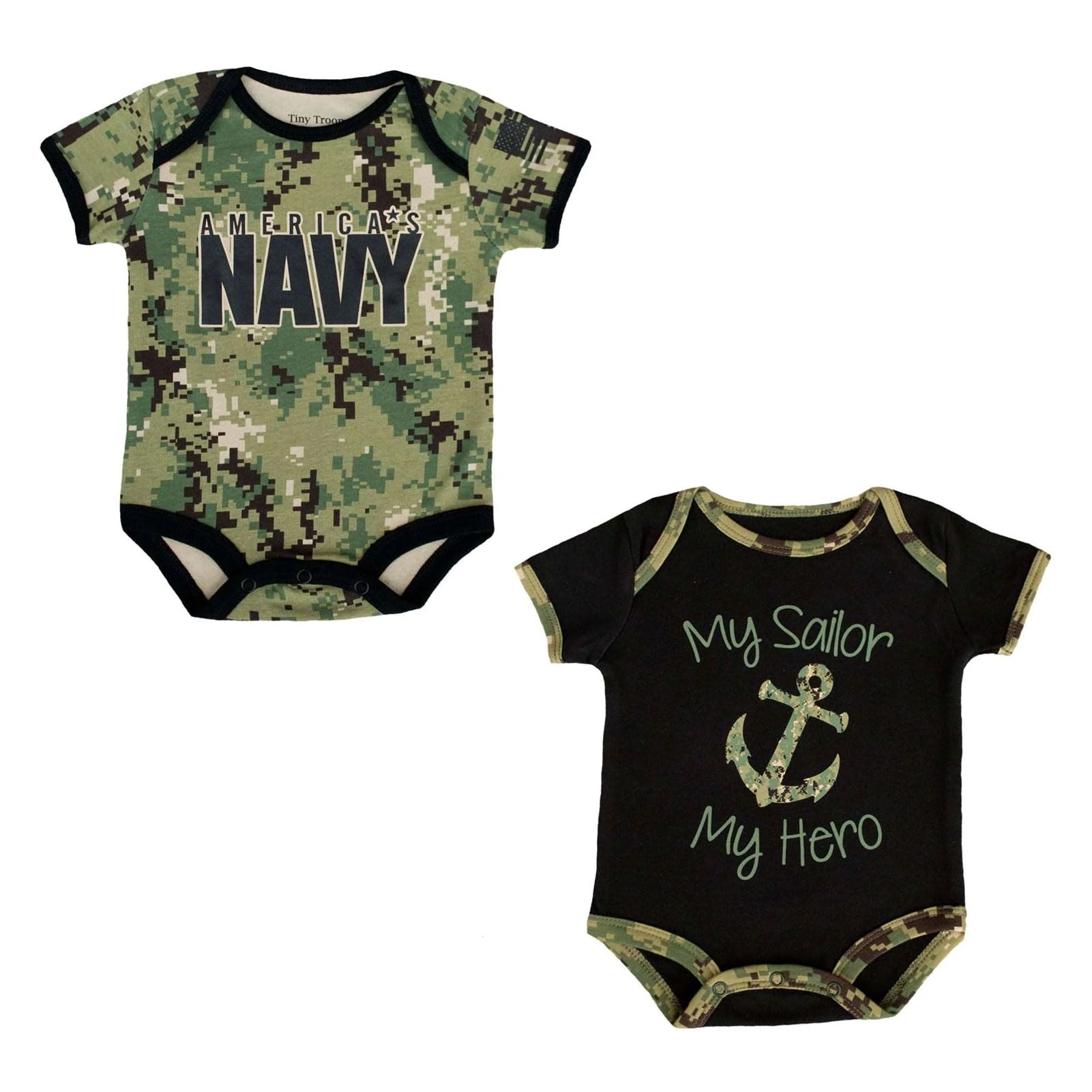 NAVY NWU III 2 PK BODYSUITS