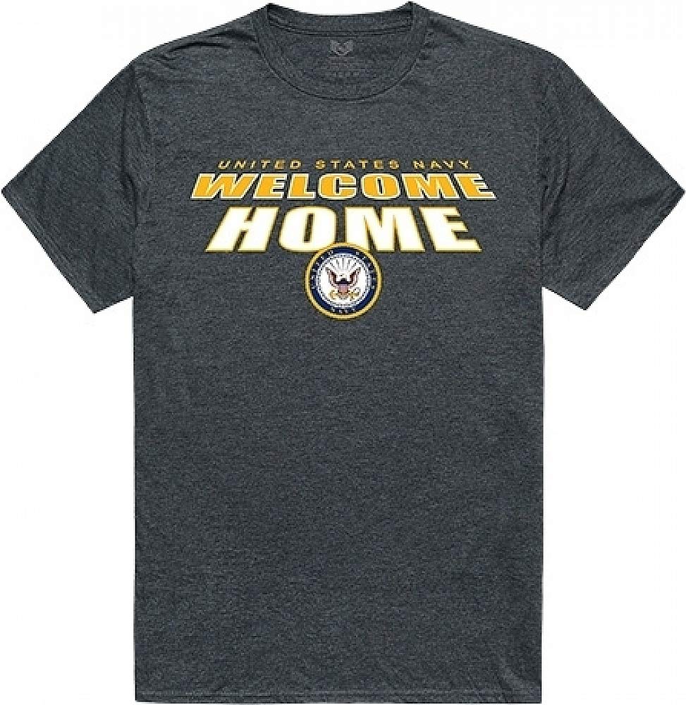 Welcome Home Tee, Navy, H. Charcoal, L