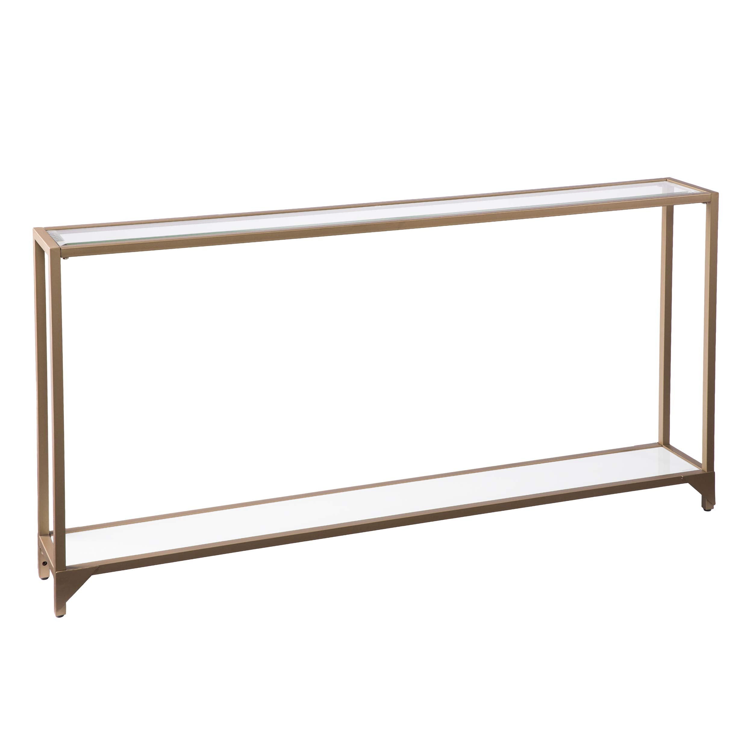 Sei Furniture Bergen Narrow Metal Console Table, Gold