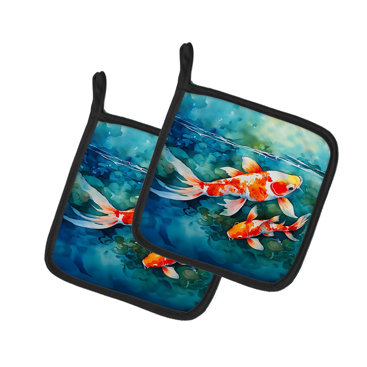 Koi Fish Pair of Pot Holders