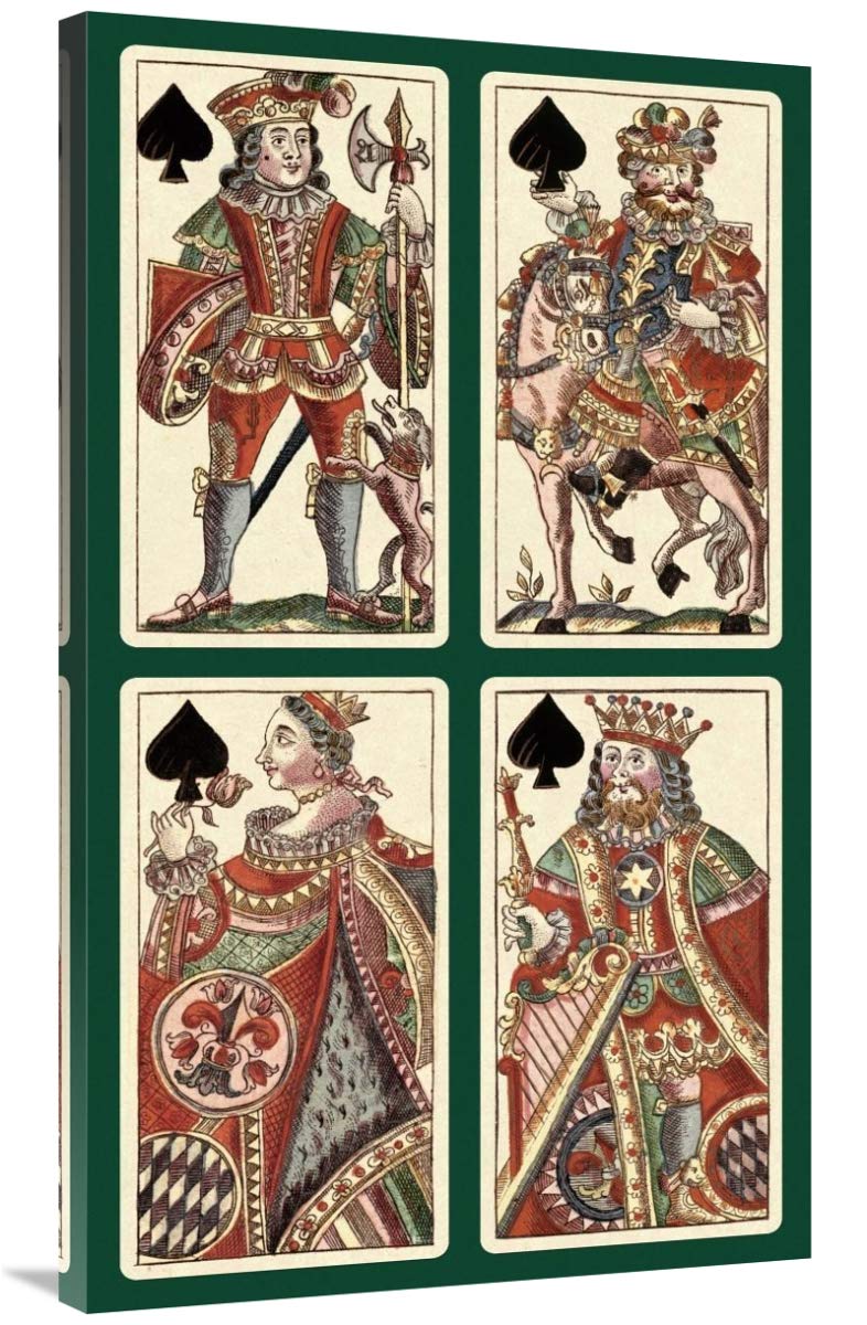 Spades (Bauern Hochzeit Deck)-Canvas Art-24x40”