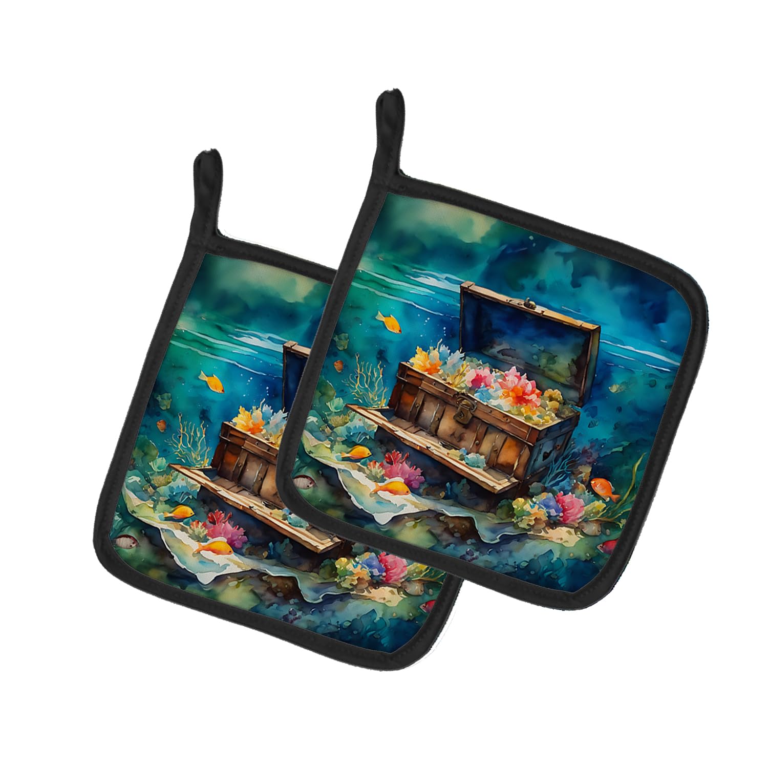 Treasure Chest Pair of Pot Holders