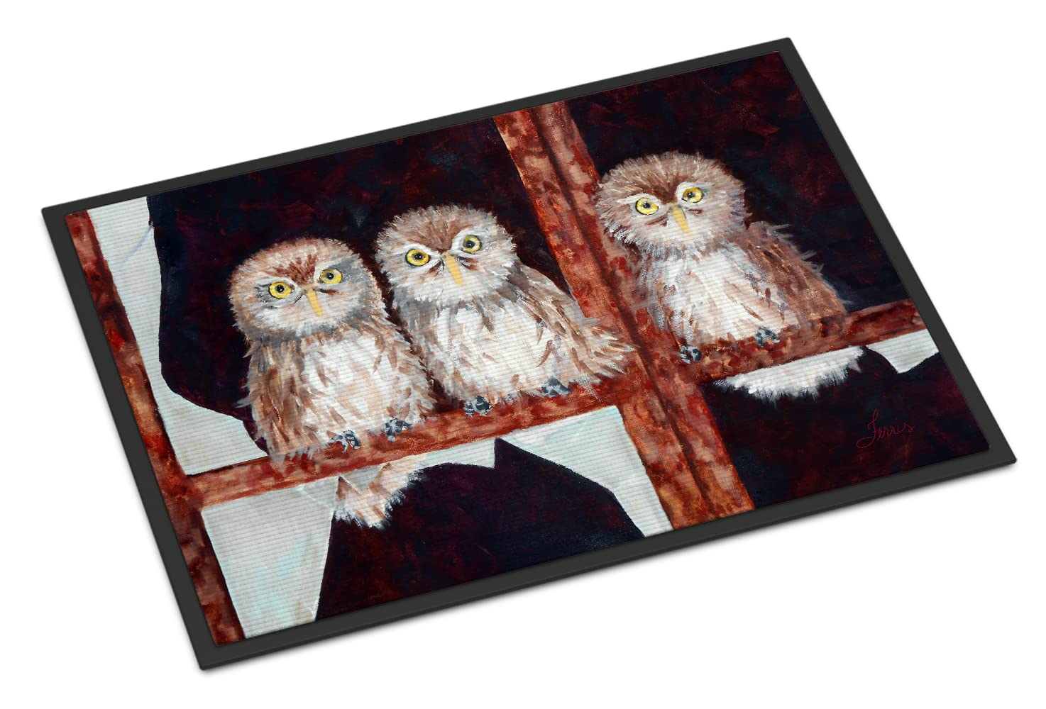 Owls by Ferris Hotard Indoor or Outdoor Mat 18x27