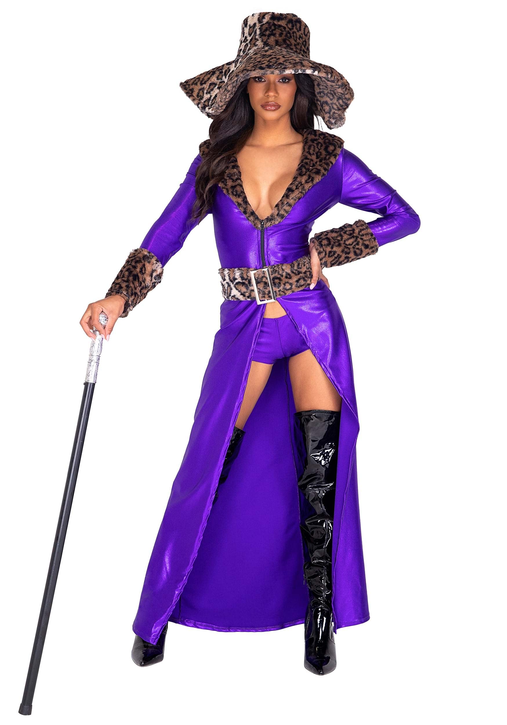 5037 - 4pc Made of Money Pimp - Medium / Purple/Brown