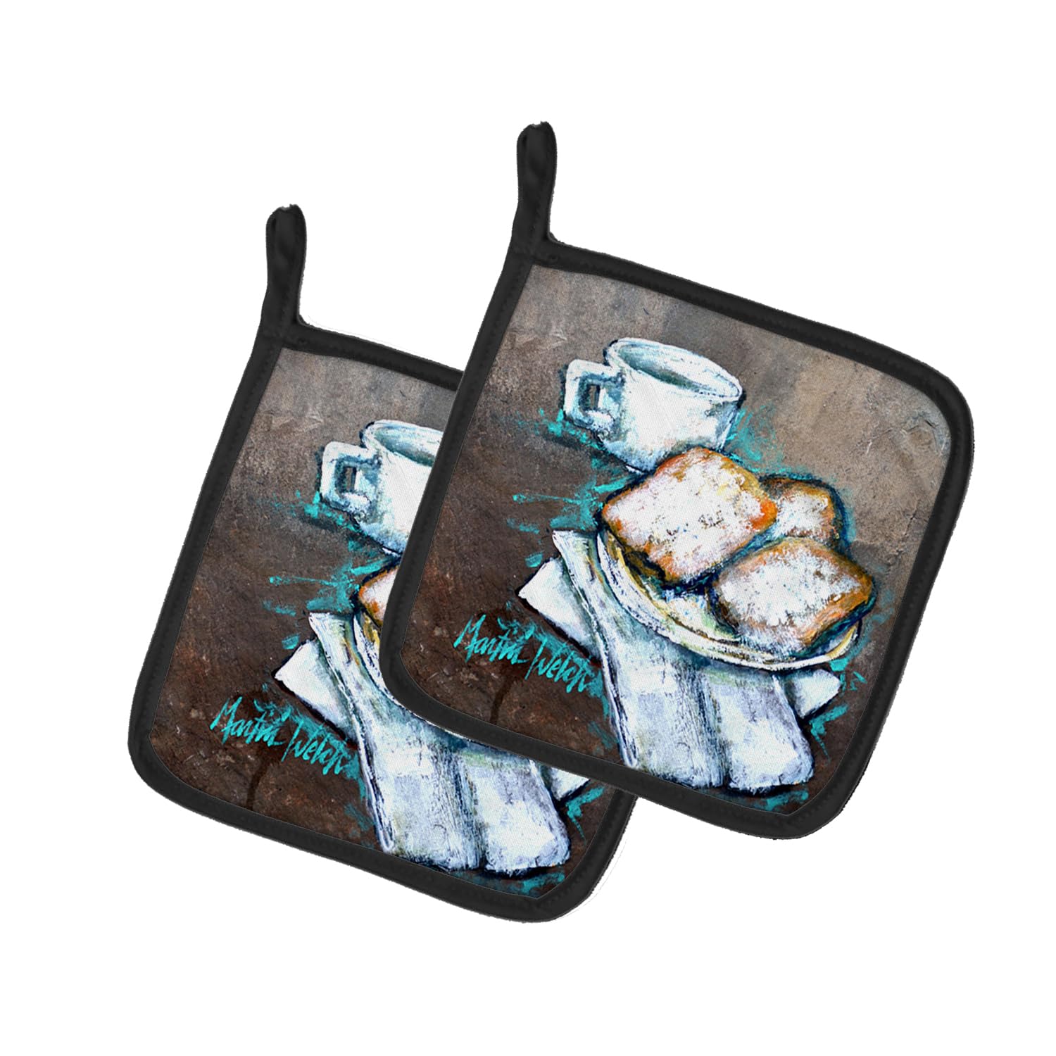 Beignets Piping Hot Pair of Pot Holders