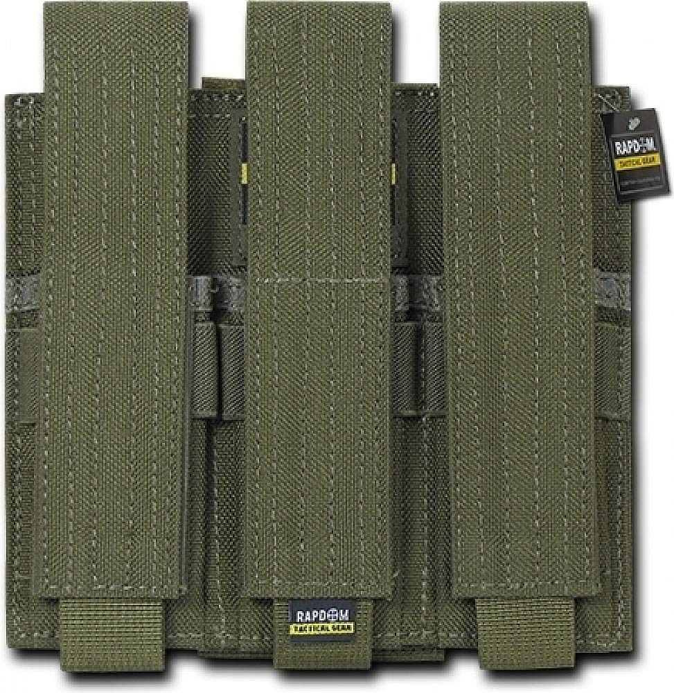 Triple Pistol Mag Pouch, Olive Drab