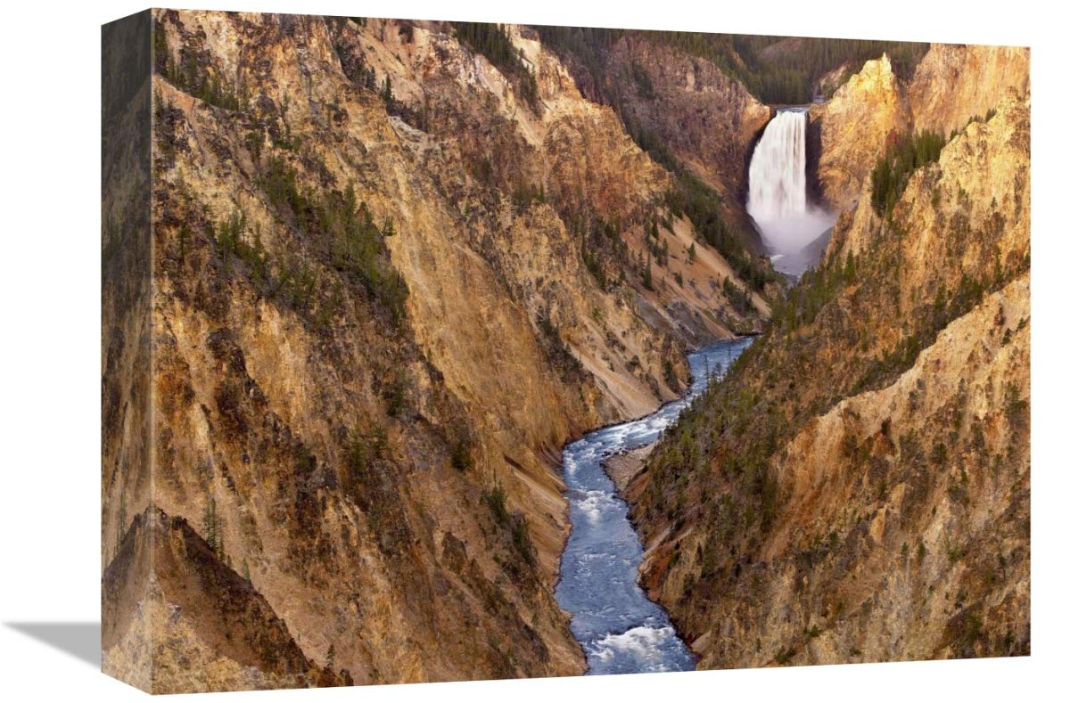 Lower Yellowstone Falls, Yellowstone National Park, Wyoming-Canvas Art-16x12”
