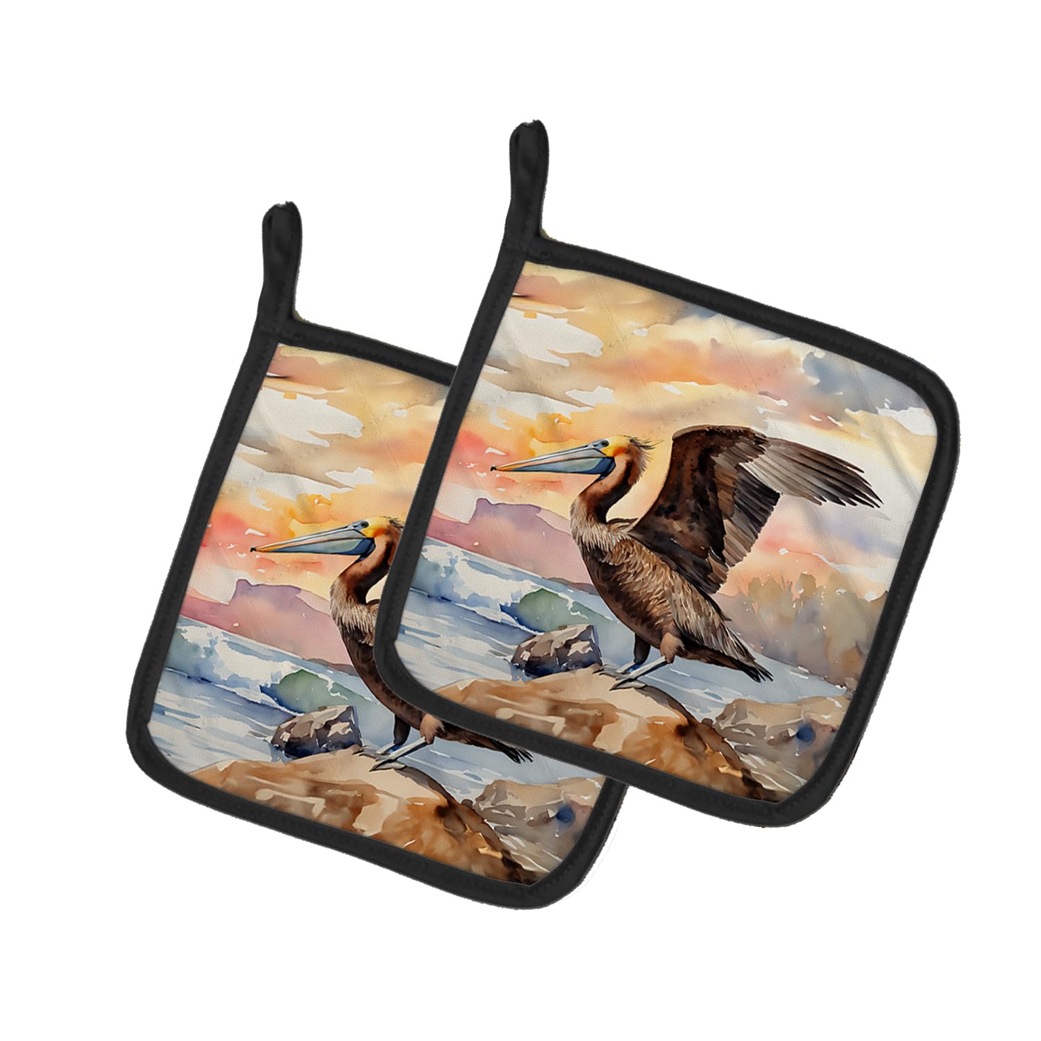 Pelican Pair of Pot Holders