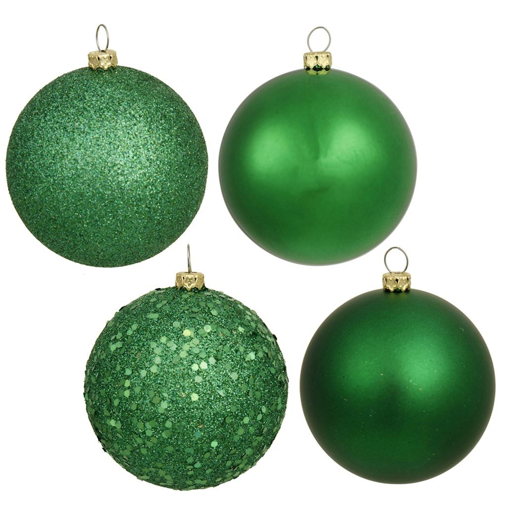 Casafoyer  8” Green 4 Finish Ball Asst Drilled 4/Bg - N592004DA - (Pack Of 2)