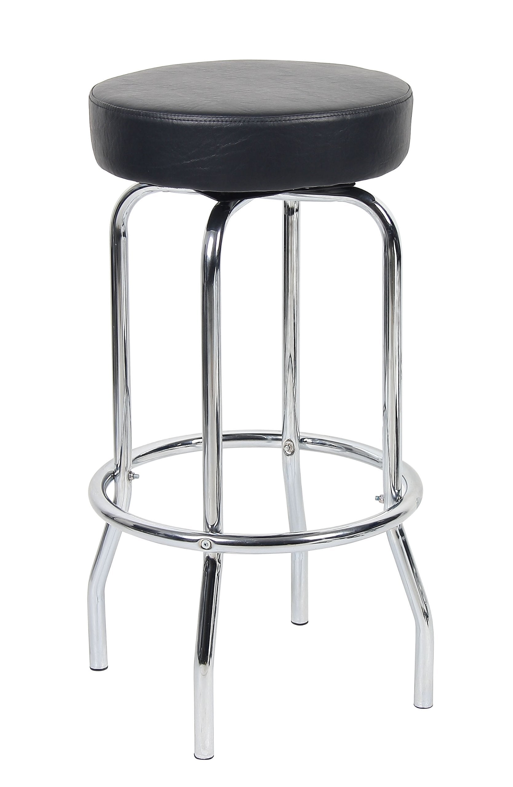 29″ Chrome/Black Stool