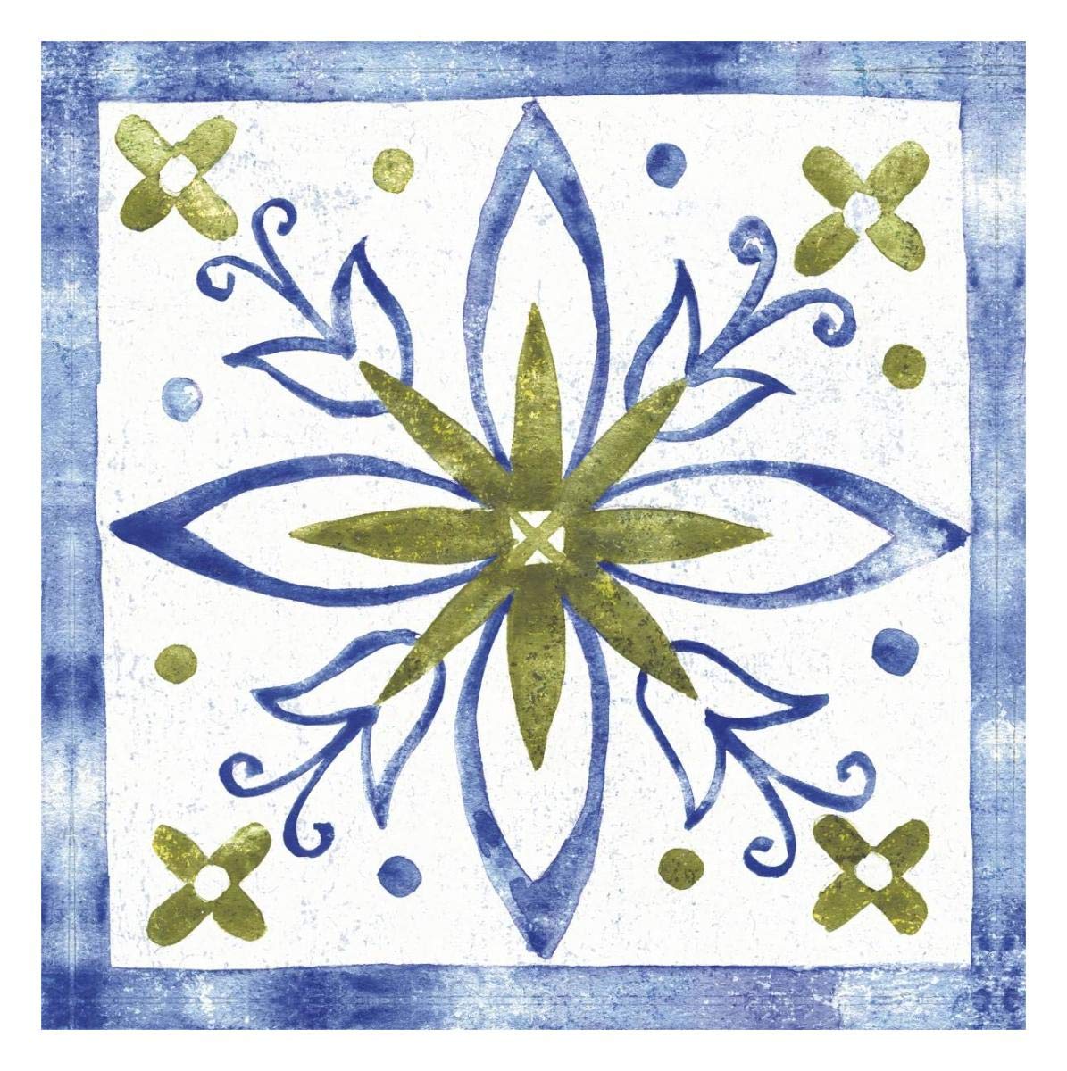 Tile Stencil I -Paper Art-26x26”