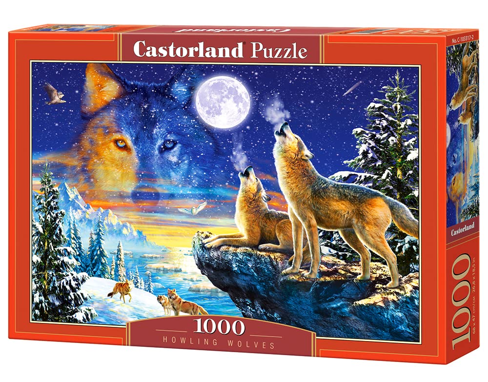 Bridge Toys - Castorland, 1000 Piece Jigsaw Puzzle, Howling Wolves