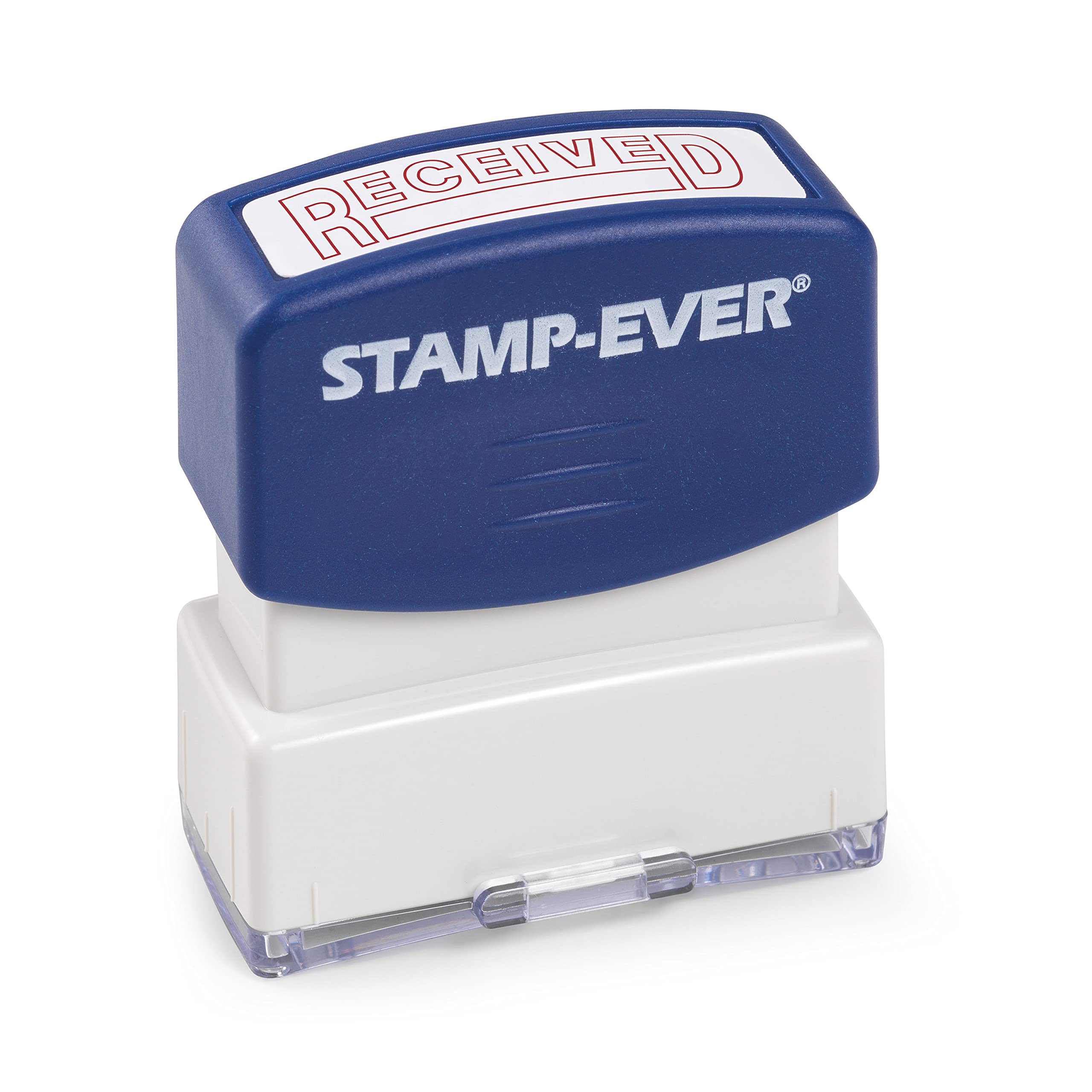 Stamp-Ever Pre-Inked Message Stamp - Received, Red Ink - Impression Size: 9/16 x 1-11/16”