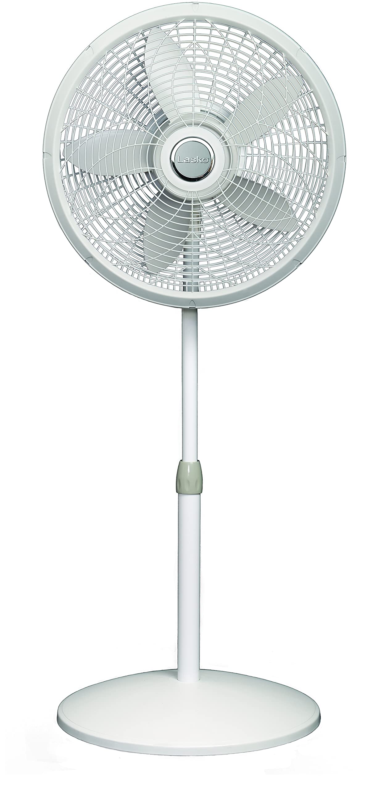Lasko Lasko-18 Adjustable Elegance & Performance Pedestal, 3-Speed, White (1820) Household Fans, 18