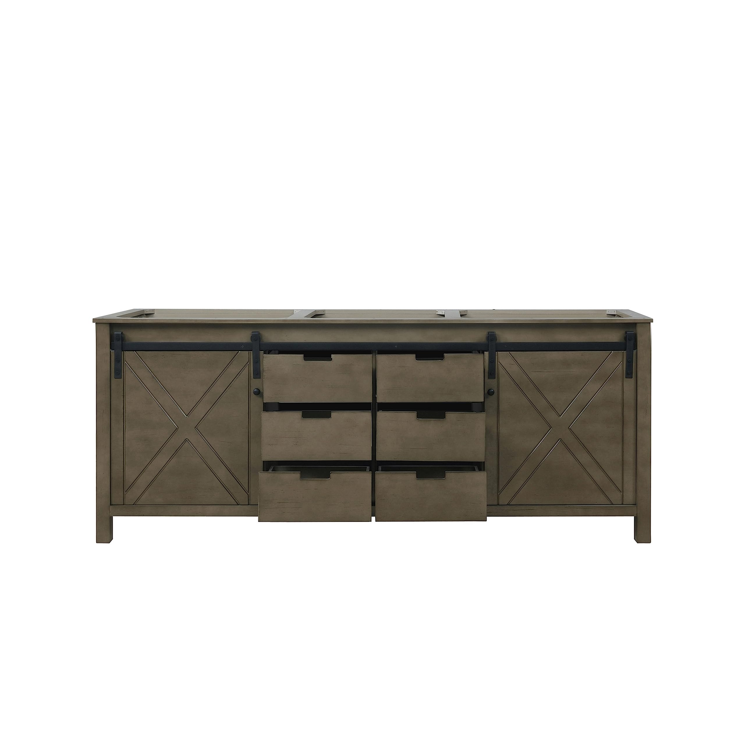 Marsyas 80 Rustic Brown Vanity Cabinet Only