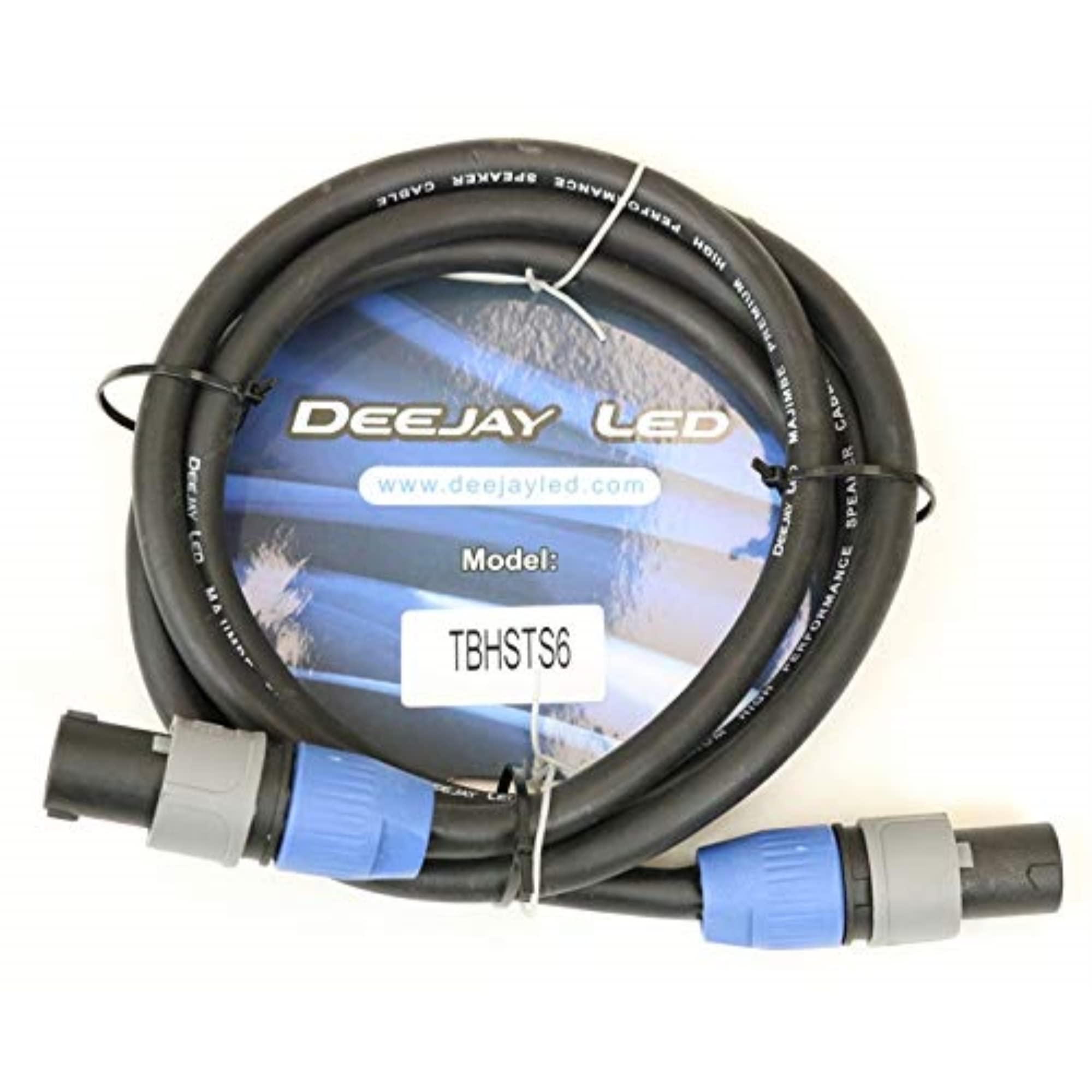 6 Foot Length SPEAKON 4-Connector to SPEAKON 4-Connector Audio Cable