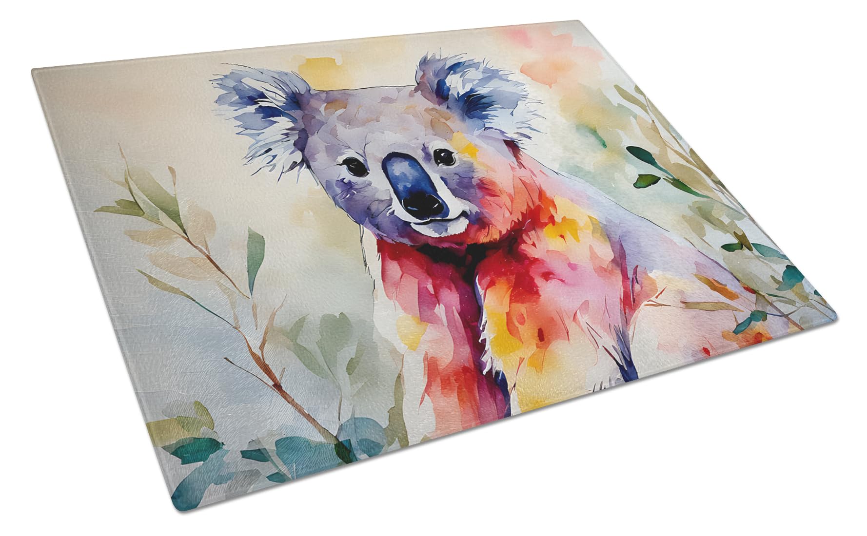 Carolines Treasures DAC2939LCB Koala Glass Cutting Board Large Decorative Tempered Glass Kitchen Cutting and Serving Board Large Size Chopping Board