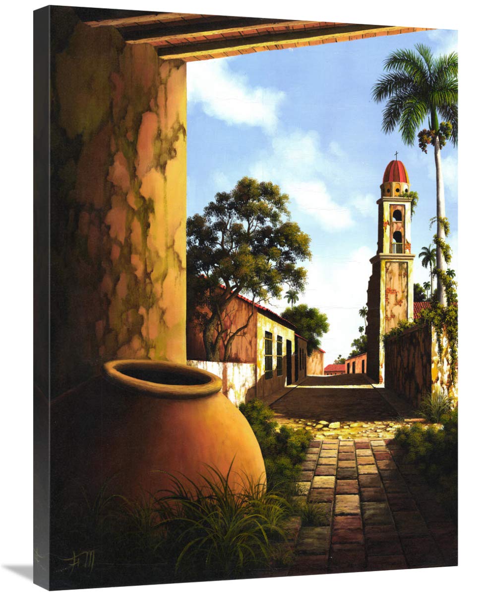 The Courtyard-Canvas Art-24x32”