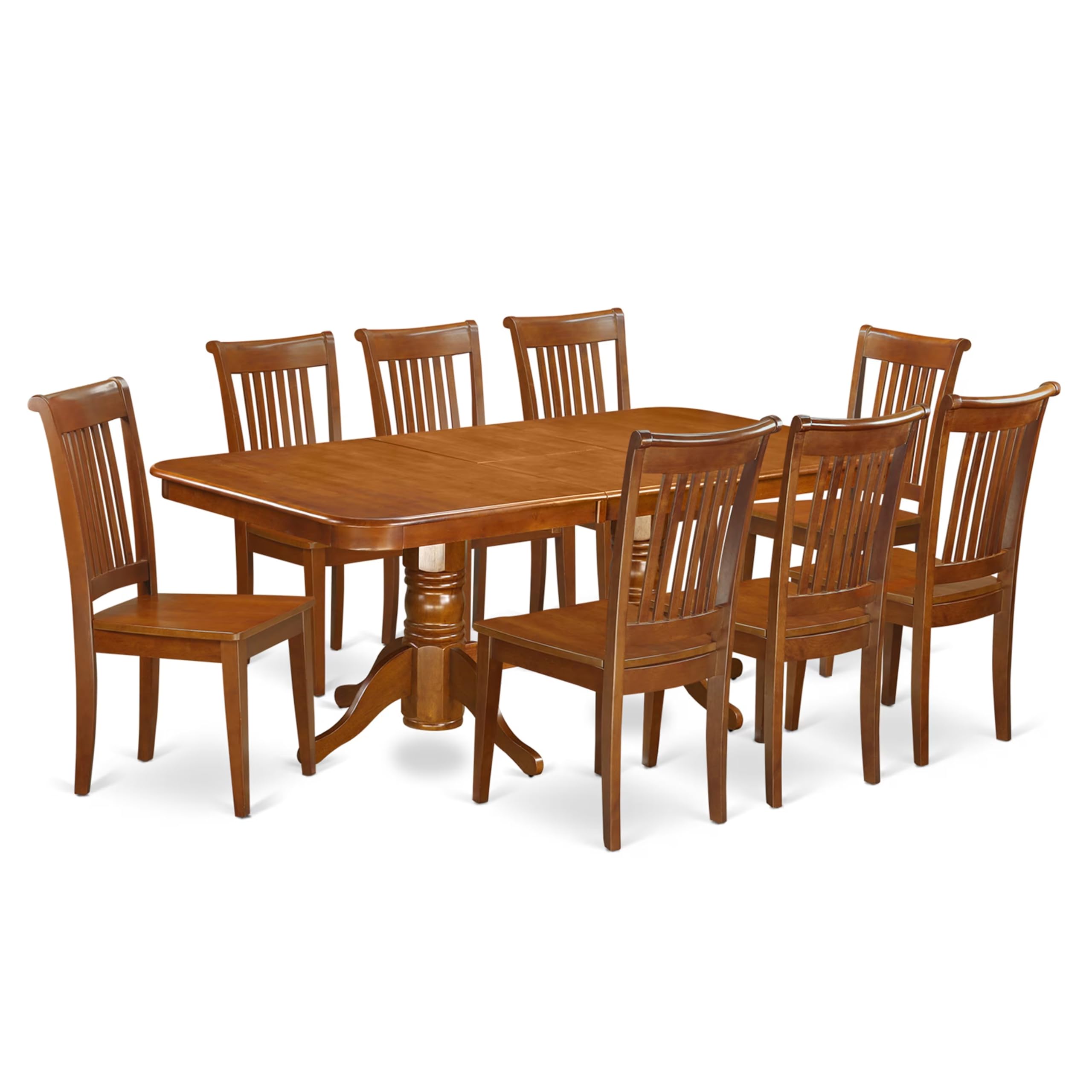 9  Pc  Dining  room  set  Table  with  Leaf  and  8  Kitchen  Dining  Chairs