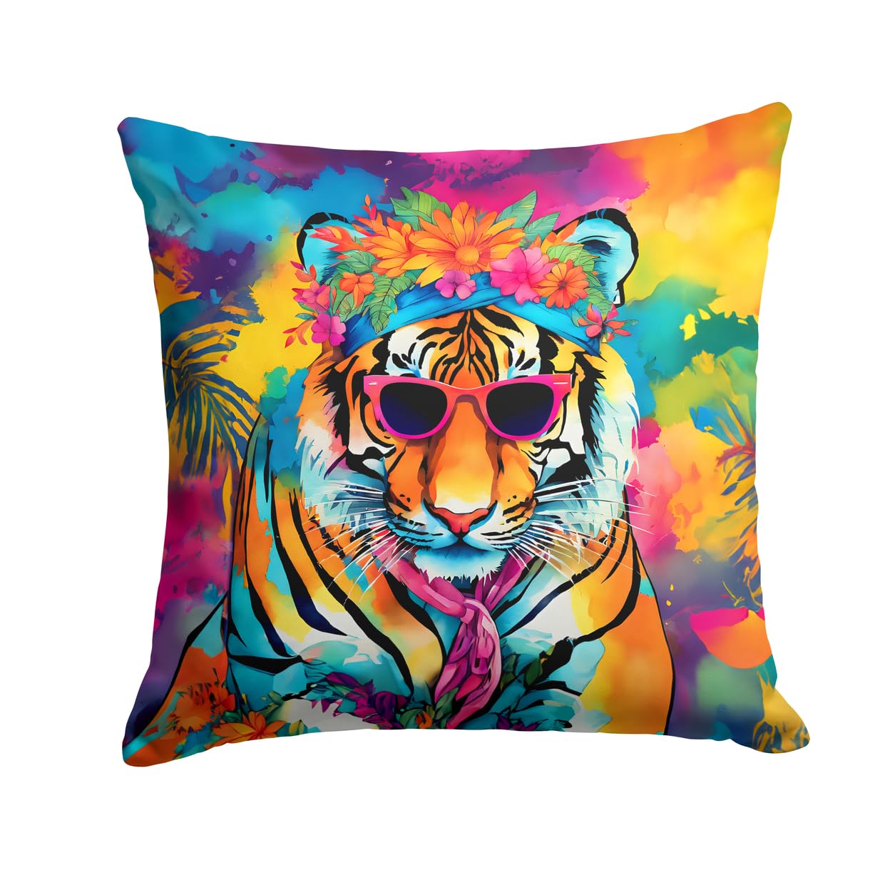 Hippie Animal Bengal Tiger Throw Pillow