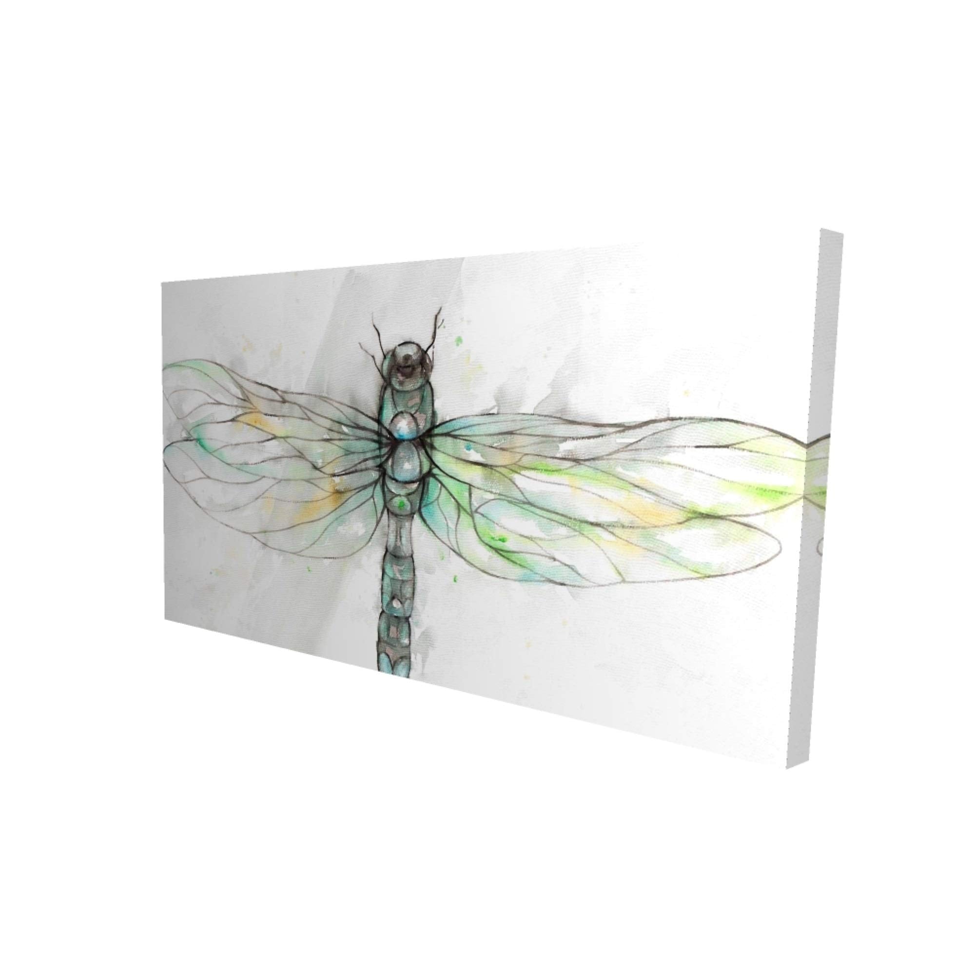 Dragonfly Illustration - Print on canvas by Begin Edition