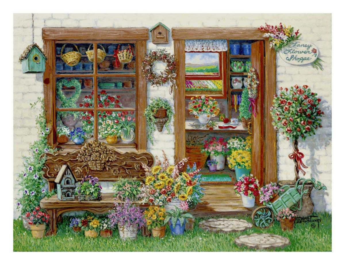 Fancy Flower Shop -Paper Art-26x20”