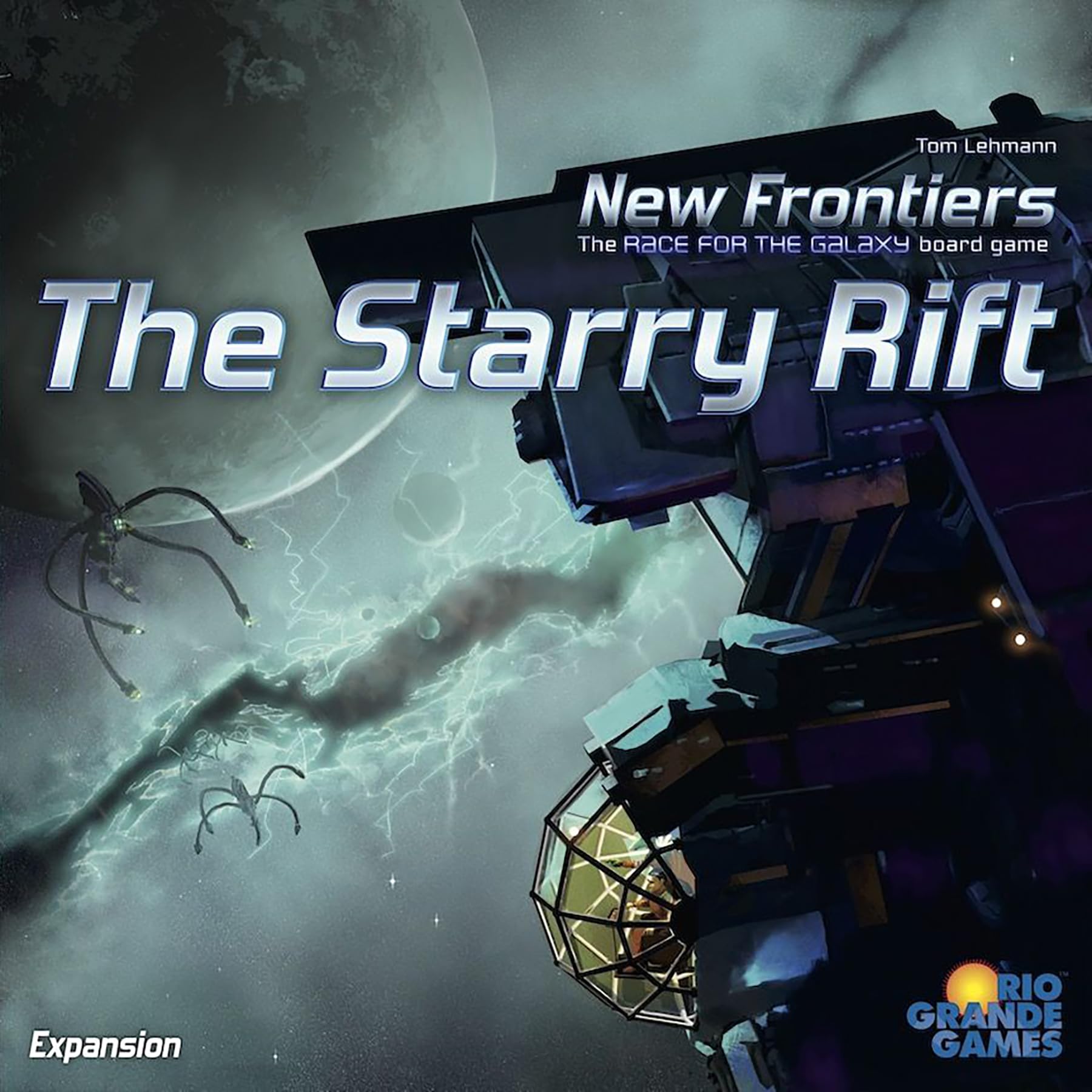 Rio Grande Games: New Frontiers Starry Rift - Expansion Board Game, The Race For The Galaxy Board Game, Ages 14+, 1-5 Players, 4