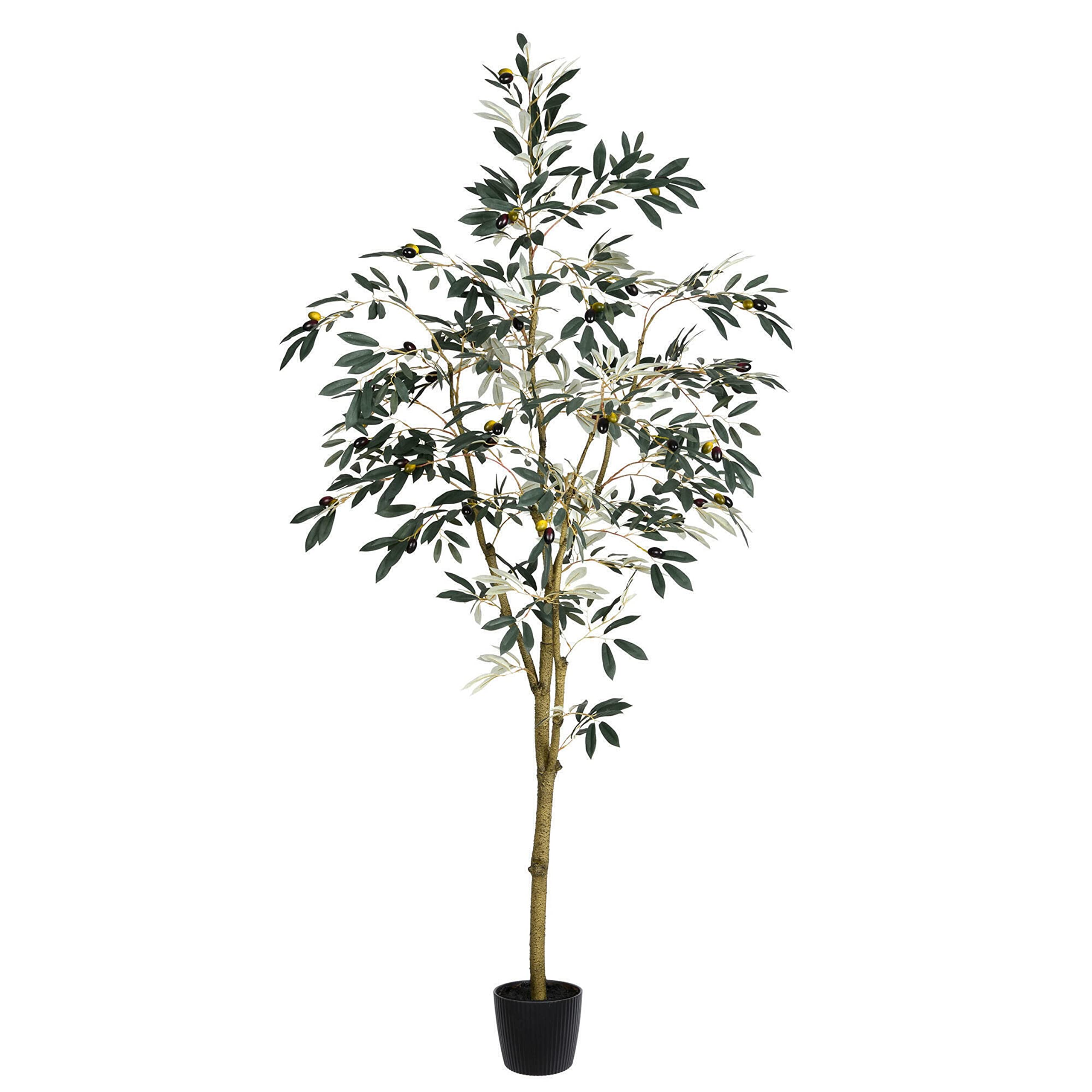 Casafoyer  6' Artificial Potted Olive Tree. - (Pack Of 2)