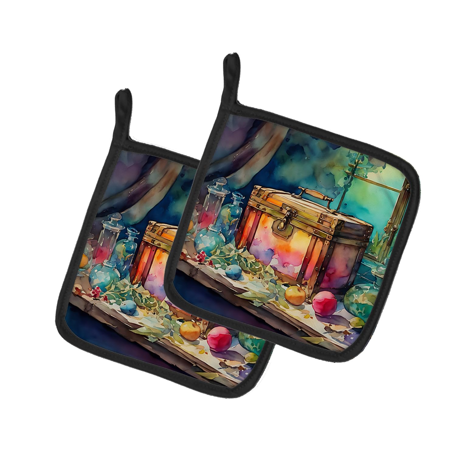 Treasure Chest Pair of Pot Holders