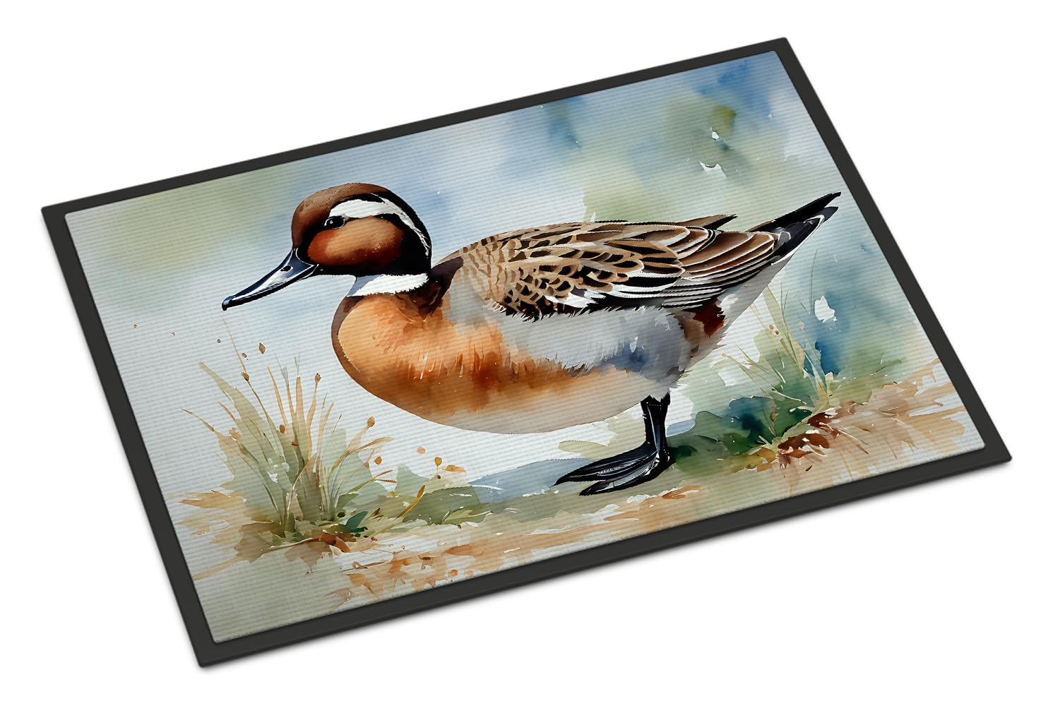 Carolines Treasures DAC3246JMAT Northern Pintail Doormat Front Door Mat Indoor Outdoor Rugs for Entryway, Non Slip Washable Low Pile, 24H X 36W