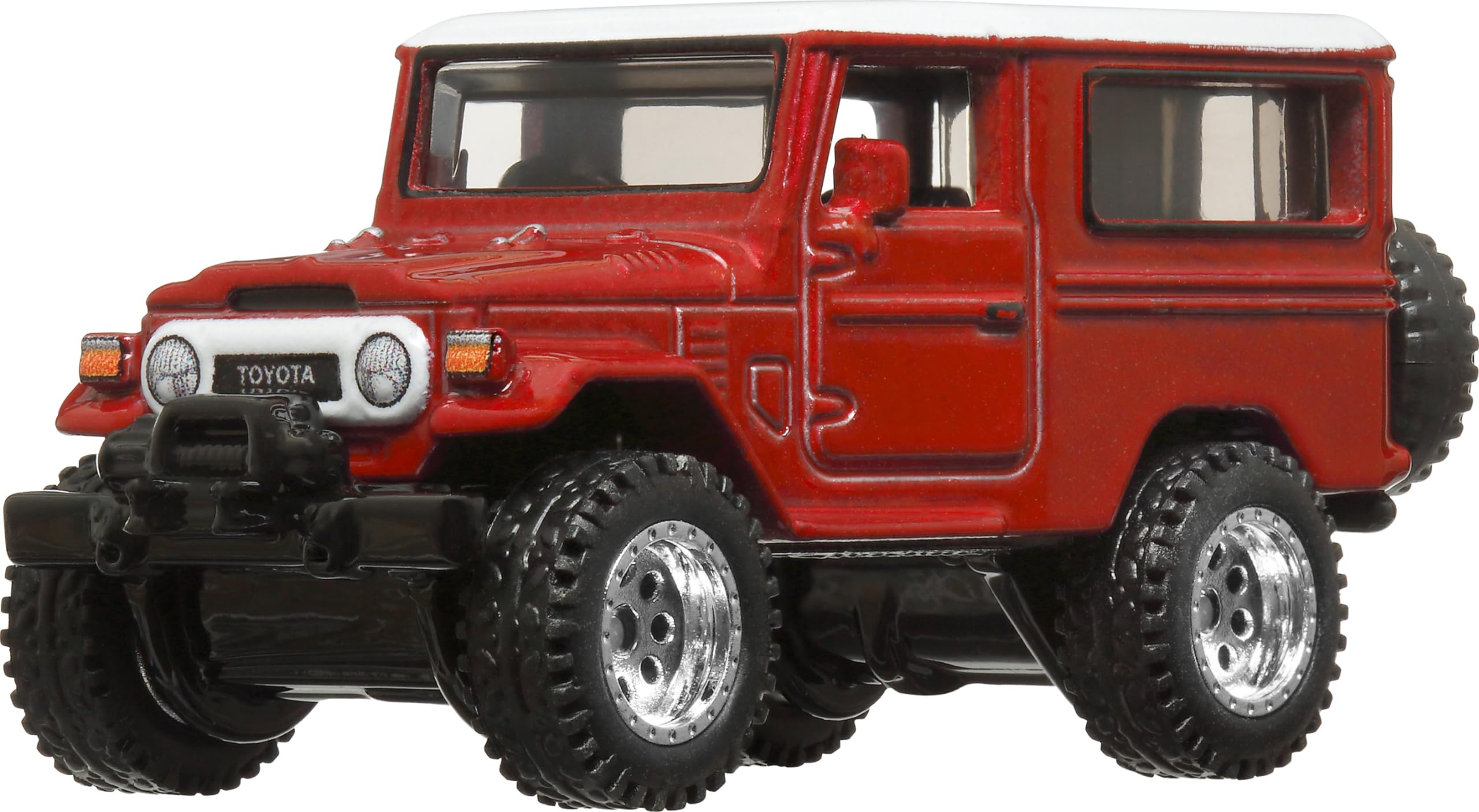 Toyota Land Cruiser FJ43 Red with White Top The Fate of the Furious (2017) Movie ?Fast & Furious? Series Diecast Model Car by Hot Wheels
