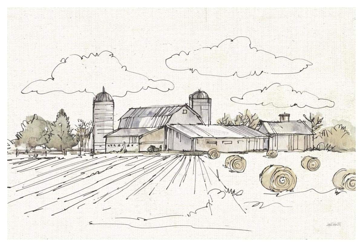 Farm Memories II -Paper Art-50x34”