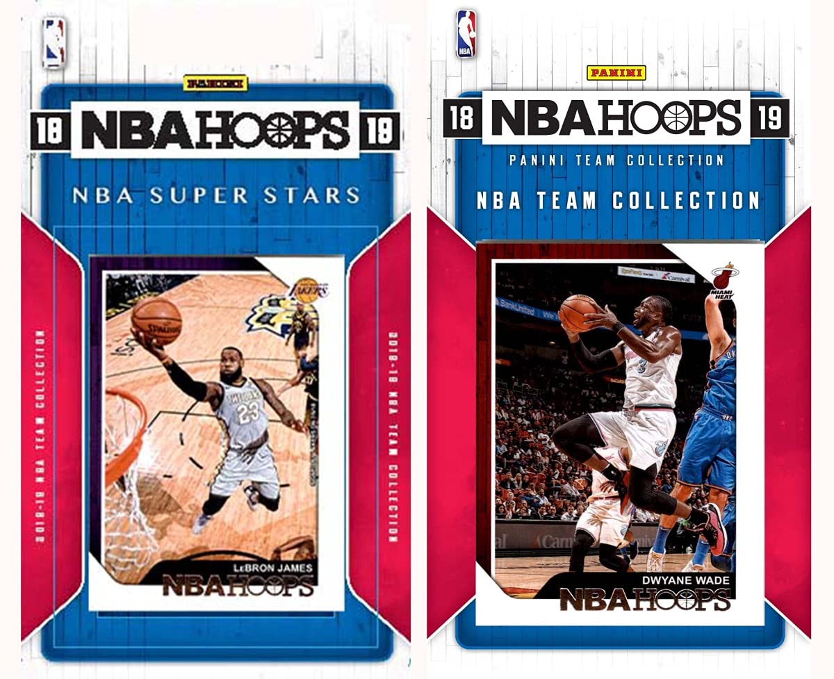 NBA Miami Heat Licensed 2018-19 Hoops Team Set Plus 2018-19 Hoops All-Star Set
