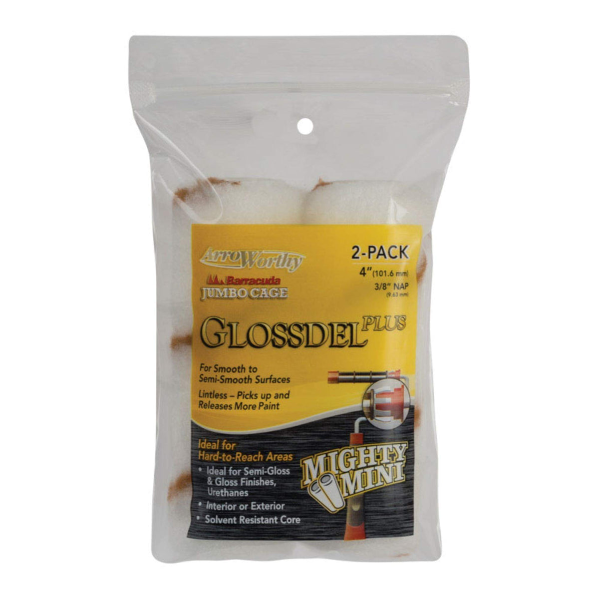 Arroworthy 4-Glp3Jctp Glossdel Plus Paint Roller Cover 4 X 38 (Pack Of 12)