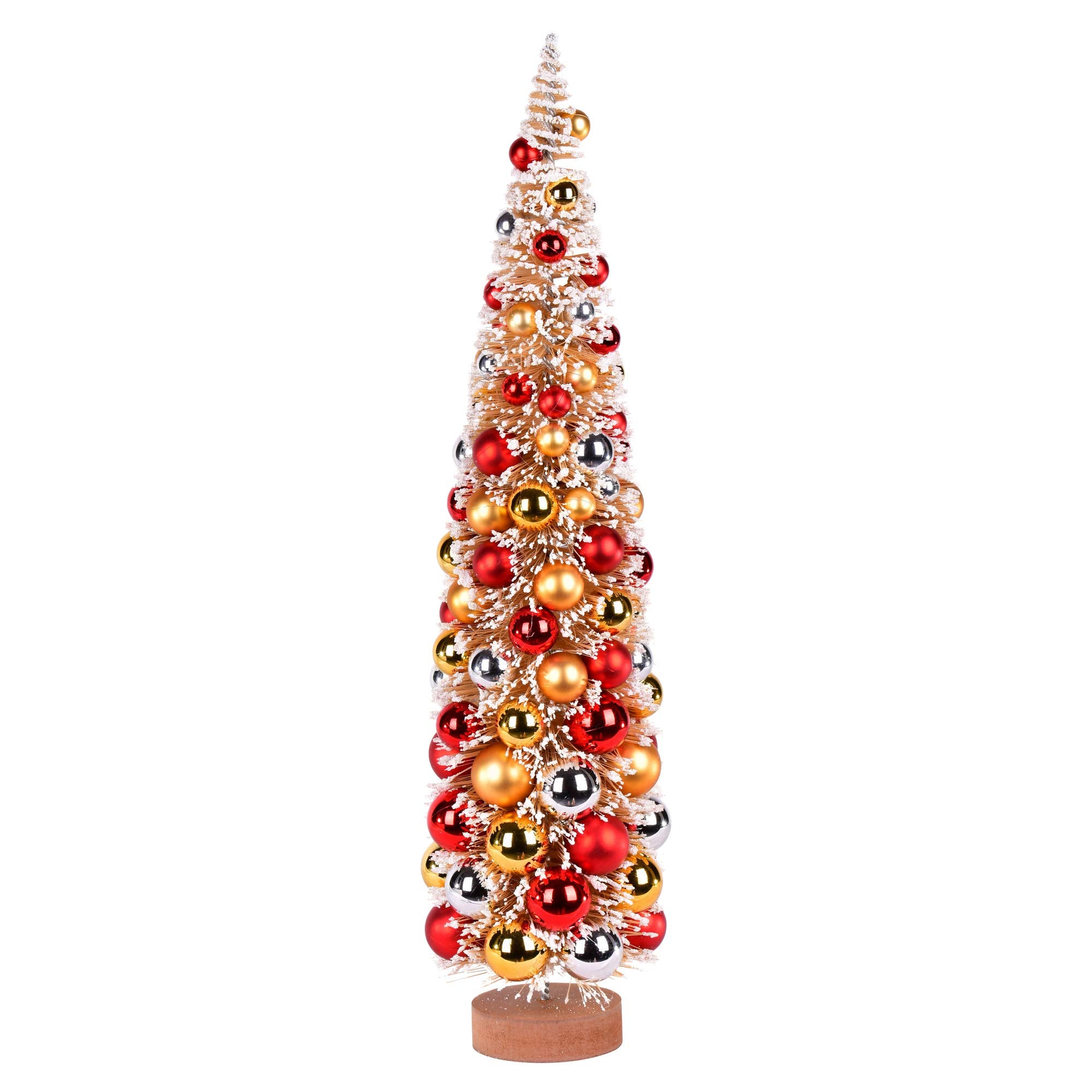 Casafoyer 24” Frst Gold Tree Red-Gold-Silver Balls - (Pack Of 2)