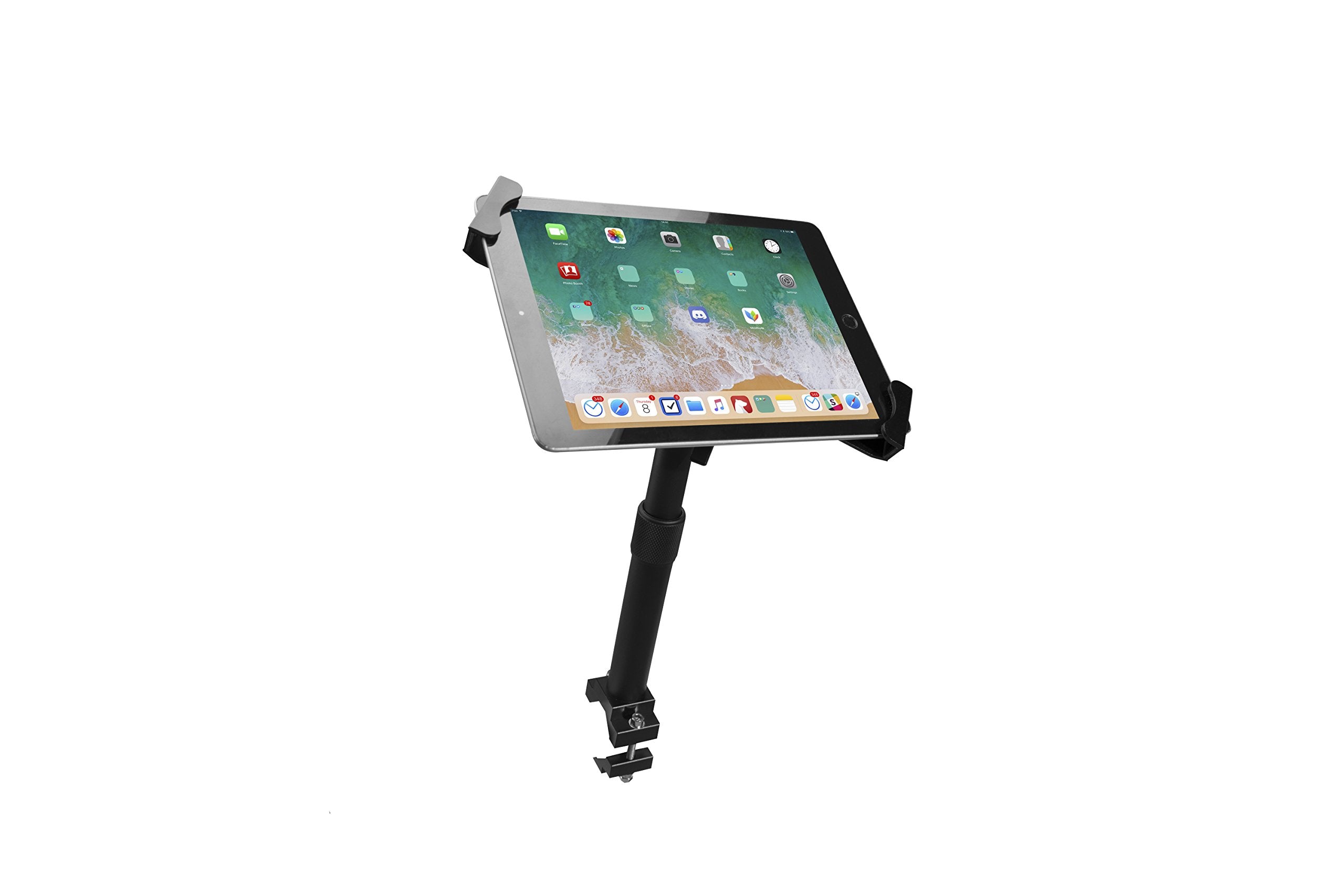 Height-Adjustable Tube-Grip Security Mount for 7-14 Inch Tablets