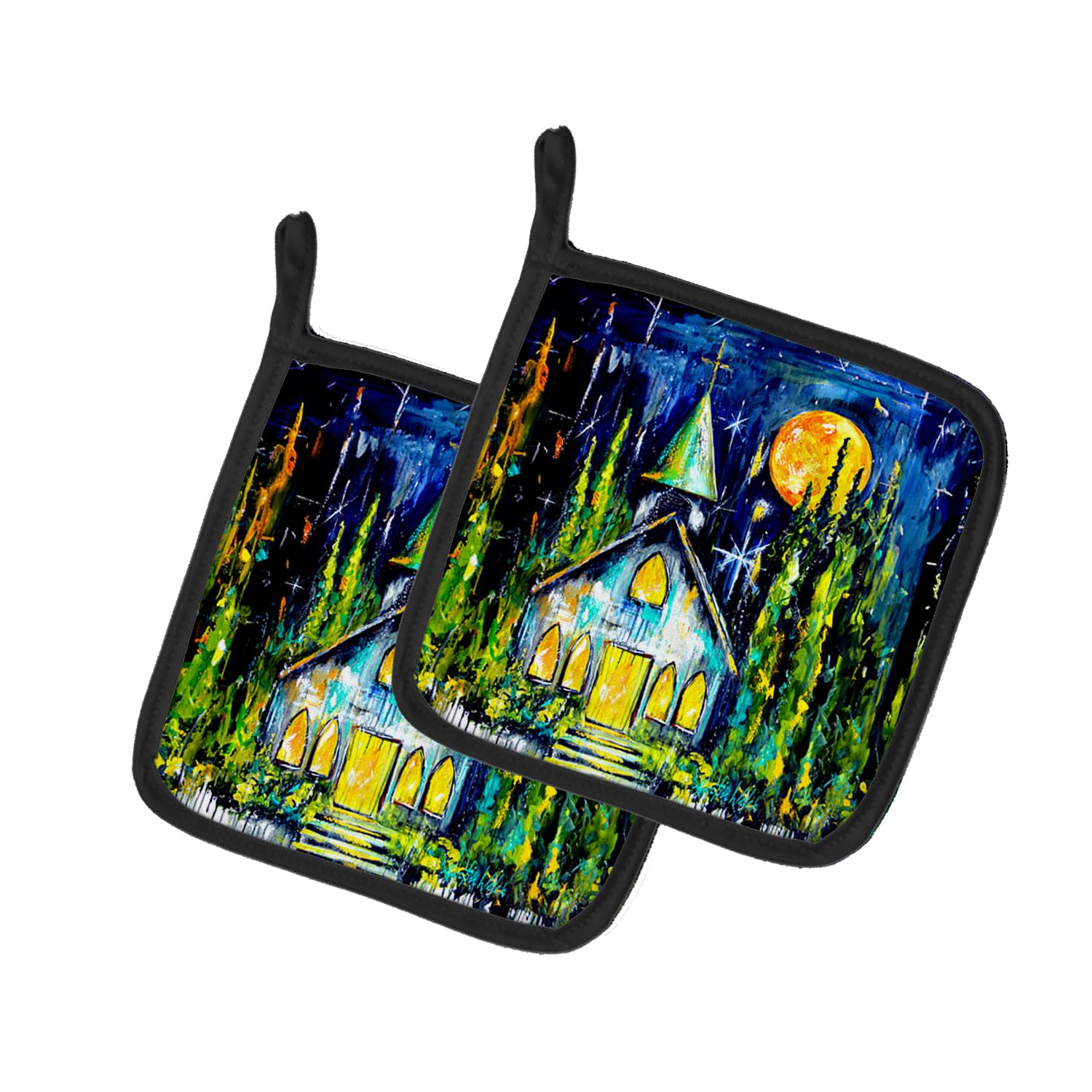 Rock of Ages Church Pair of Pot Holders