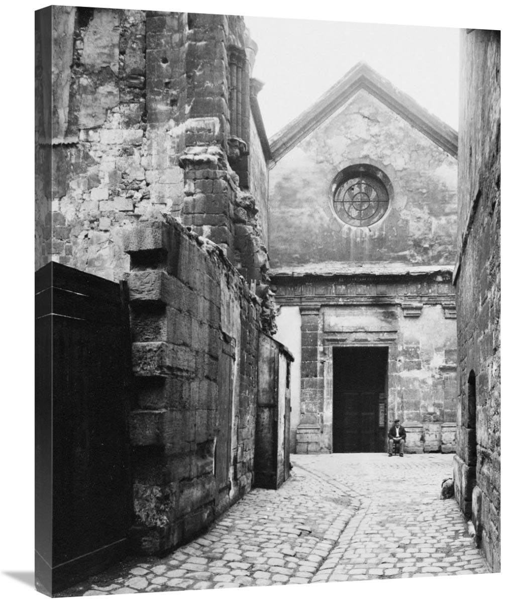 Paris, 1898 - The Facade of Saint Julien le Pauvre-Canvas Art-24x30”