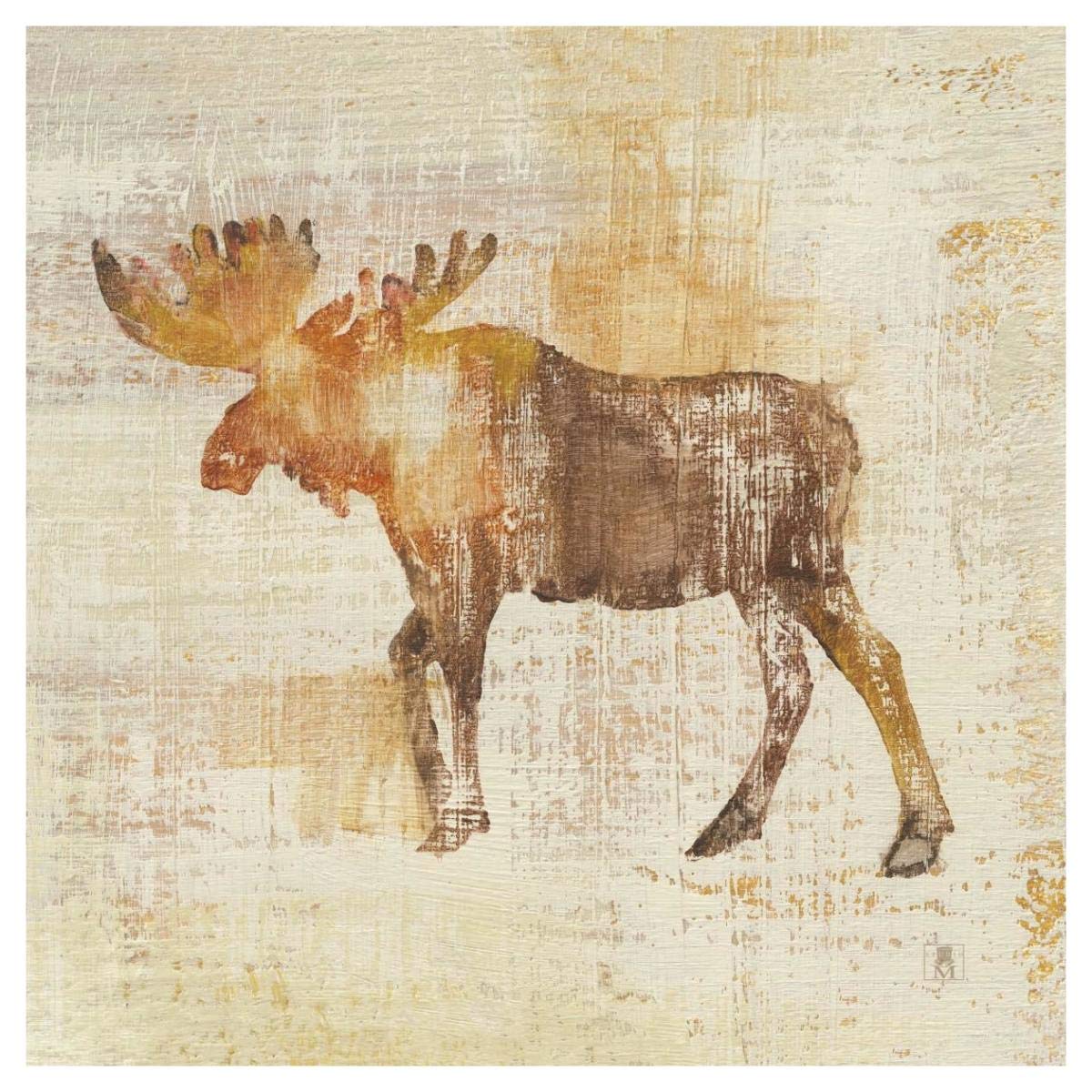 Moose Study -Paper Art-42x42”