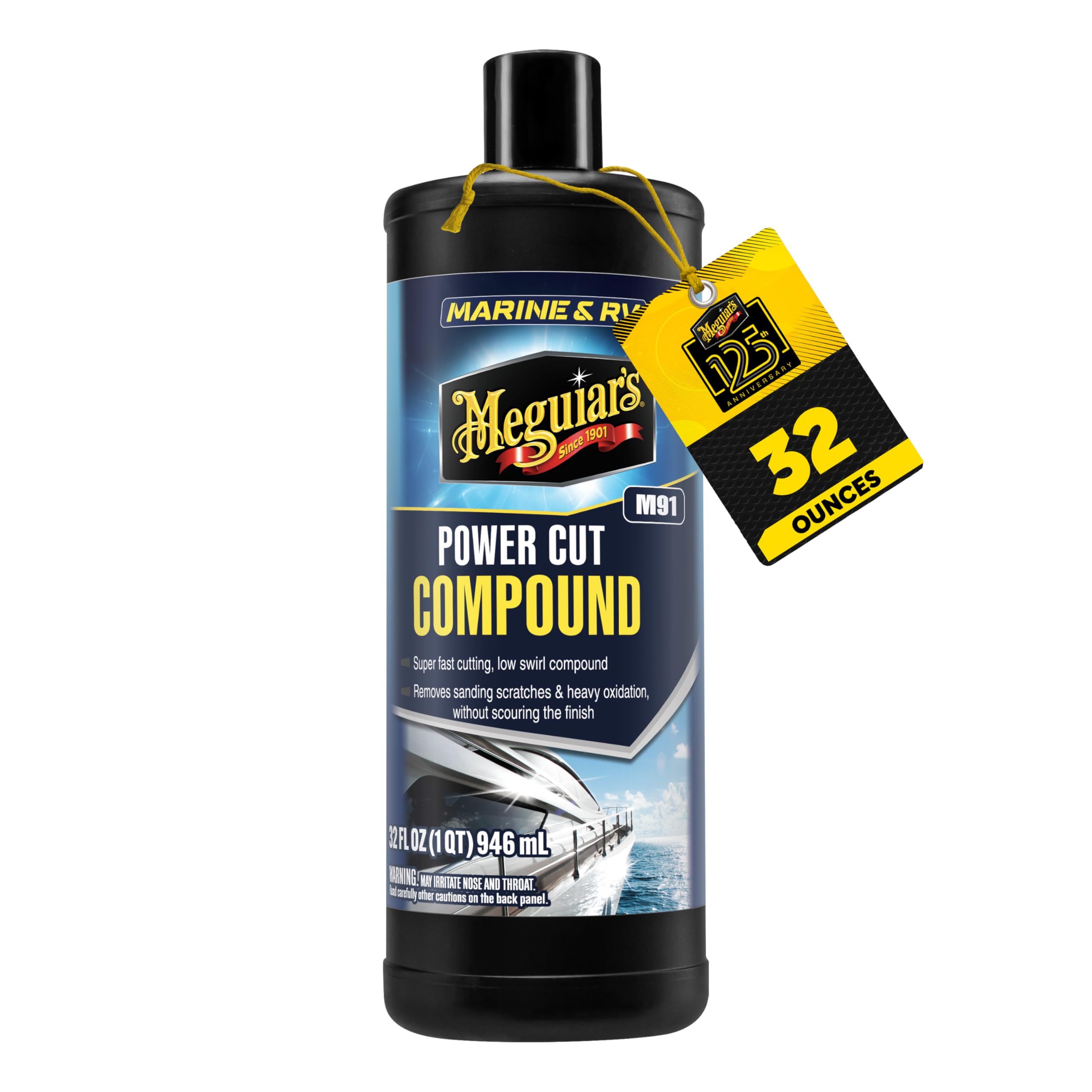MEGUIARS MARINE/RV PRO GRADE POWER COMPOUND 32 OZ
