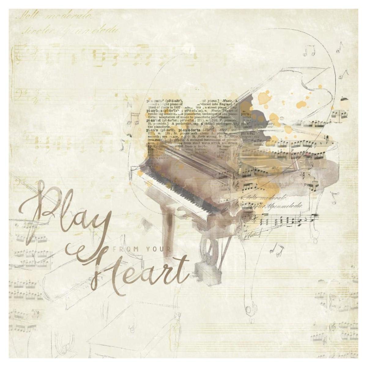 Musical Gift III -Paper Art-42x42”