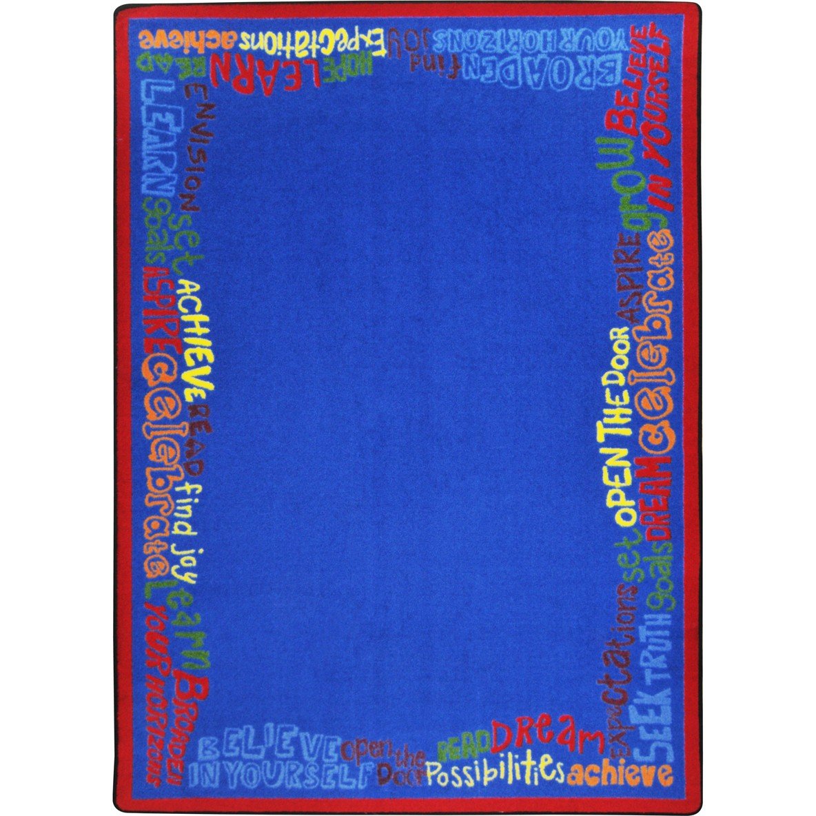 Read Believe & Achieve 54 x 78??area rug in color Multi