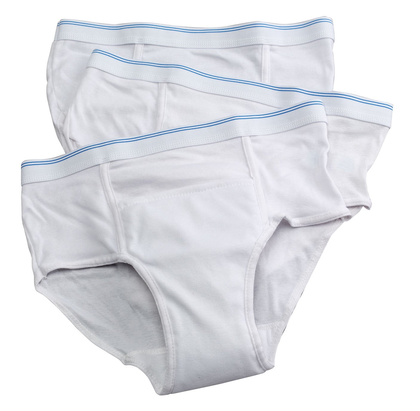 Mens Reusable Incontinence Brief 6oz 3-Pack - Size -Small 30-32