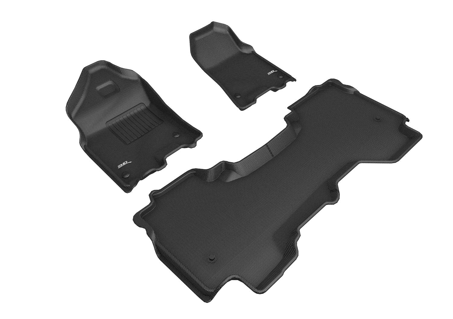 3D MAXpider DODGE RAM 1500 QUAD CAB WITH BUCKET FRONT ROW 2019-2022 KAGU BLACK R1 R2