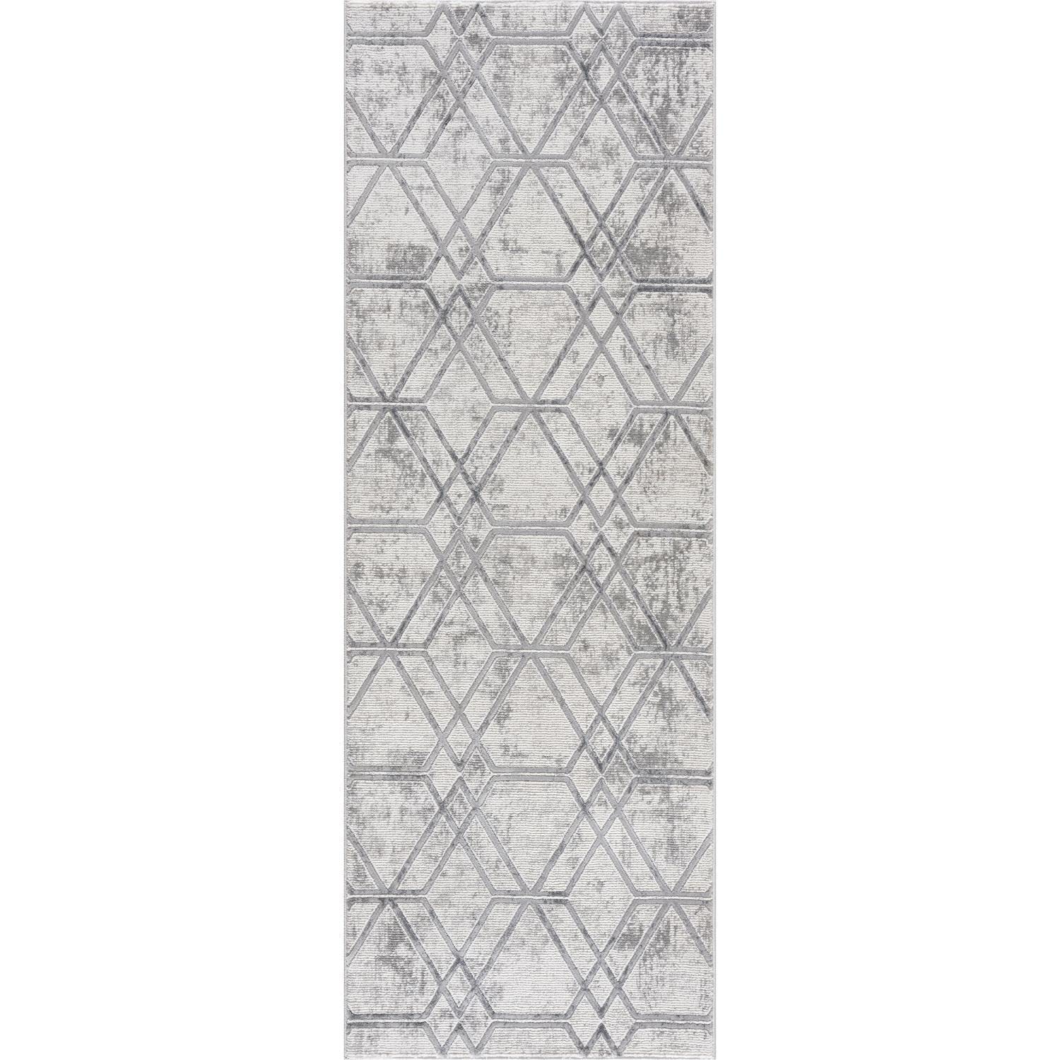 United Weavers Reserve Broadway Grey Runner Rug 27 x 72”