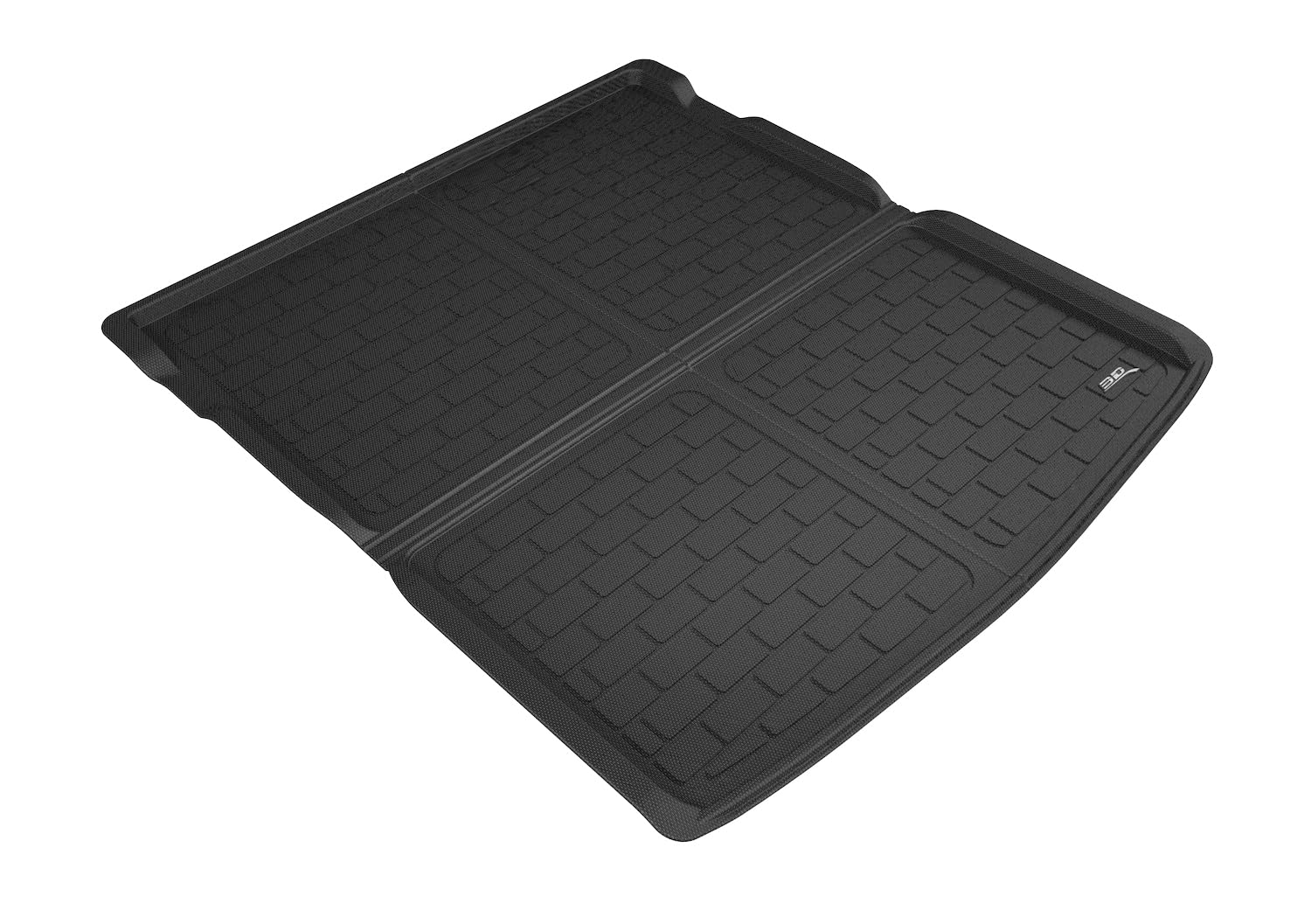 3D MAXpider VOLKSWAGEN ATLAS 2018-2022 KAGU BLACK BEHIND 2ND ROW CROSS FOLD CARGO LINER