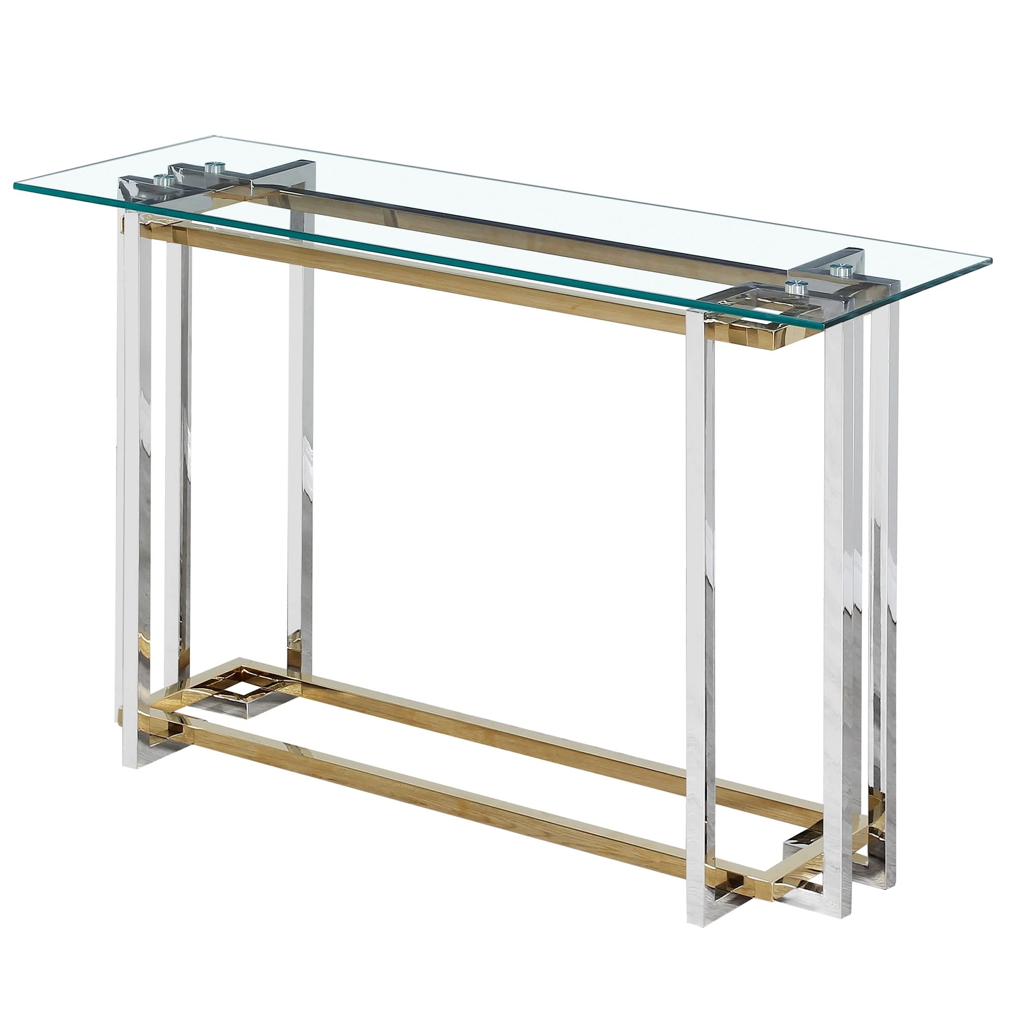 FLORINA-CONSOLE TABLE-SILVER/GOLD